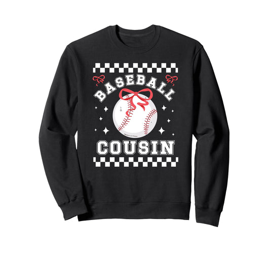 Baseball Cousin Coquette Cousin Sweatshirt - Minimalist Print Men Women - T-Shirt, Sweatshirt, Hoodie