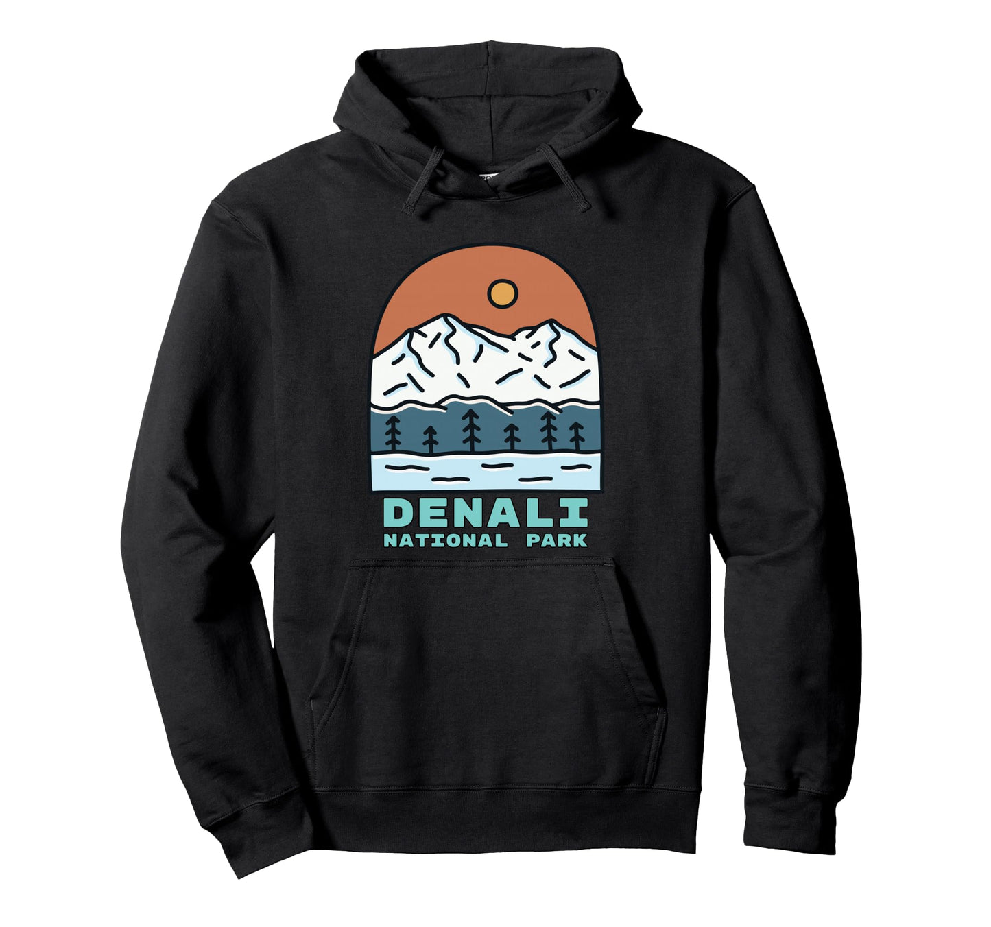 Denali National Park Throwback Hoodie - Streetwear Style for Adults - T-Shirt, Sweatshirt, Hoodie