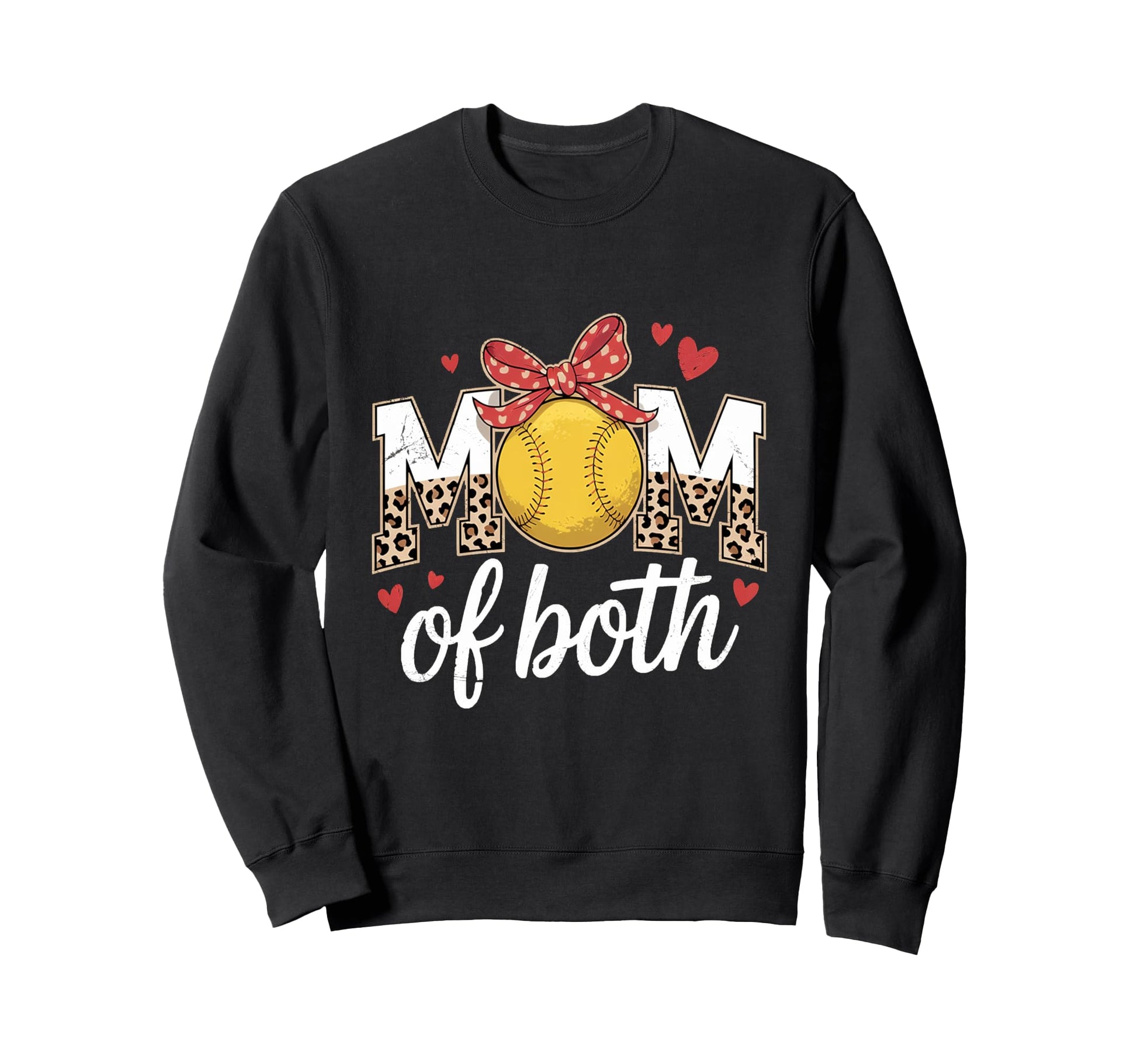 Solfball Mom Both Baseball Mama Sweatshirt - Minimalist Print Unisex - T-Shirt, Sweatshirt, Hoodie