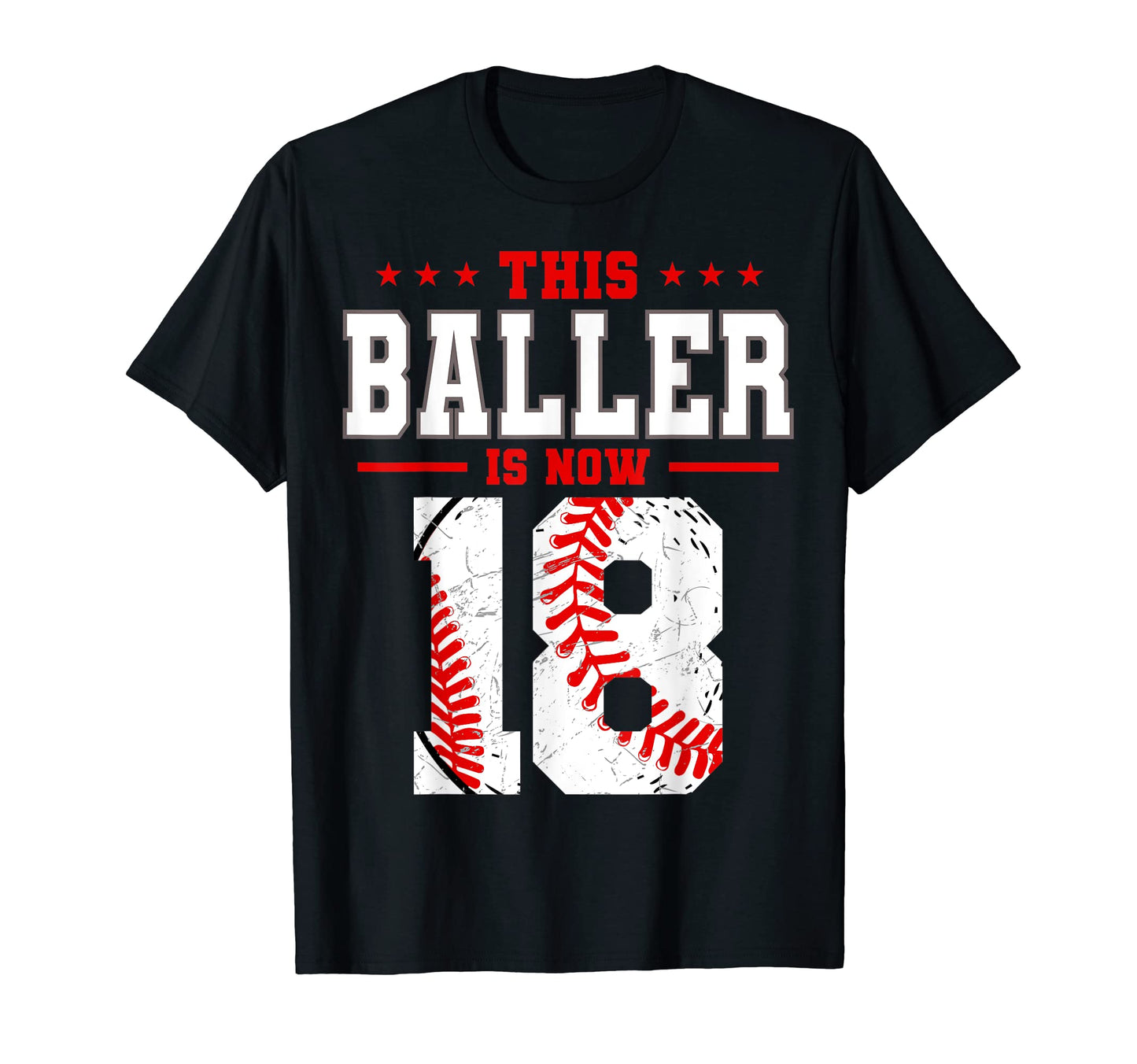 This Baller Is Now 18 Birthday T-Shirt - Streetwear Style for Adults - T-Shirt, Sweatshirt, Hoodie