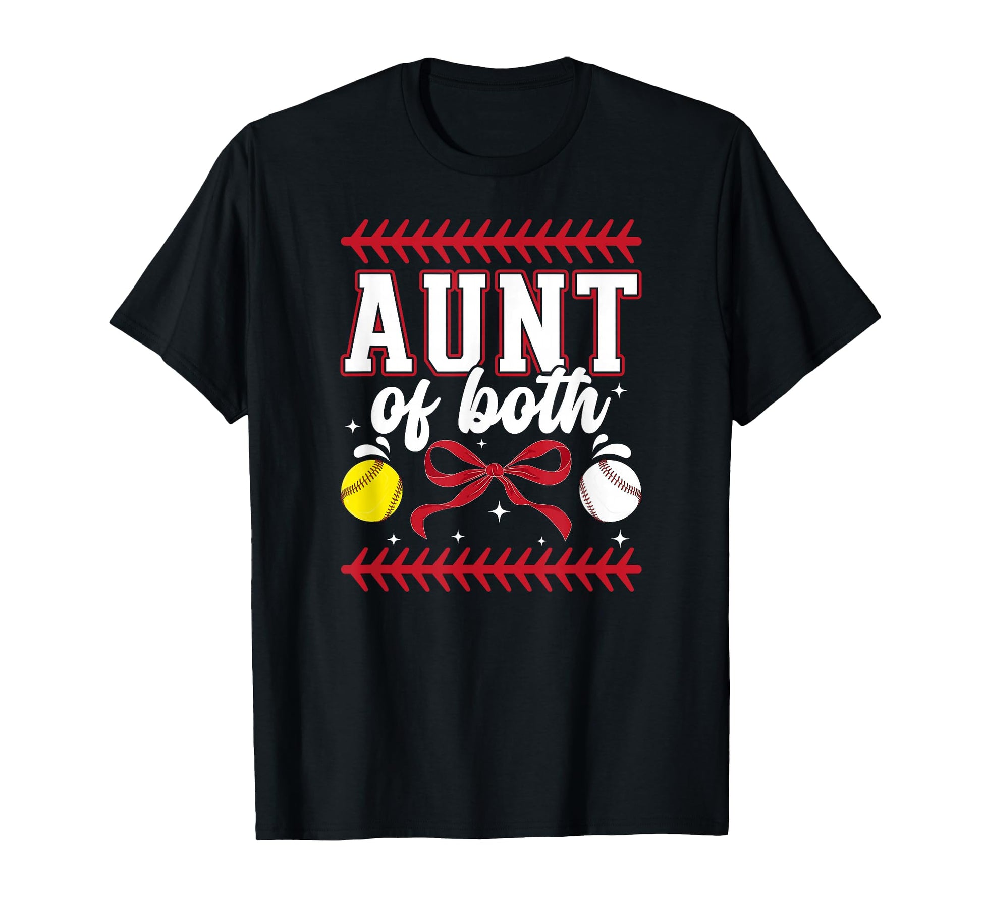 Aunt Both Coquette Baseball Softball Aunt T-Shirt - Minimalist Print Unisex - T-Shirt, Sweatshirt, Hoodie