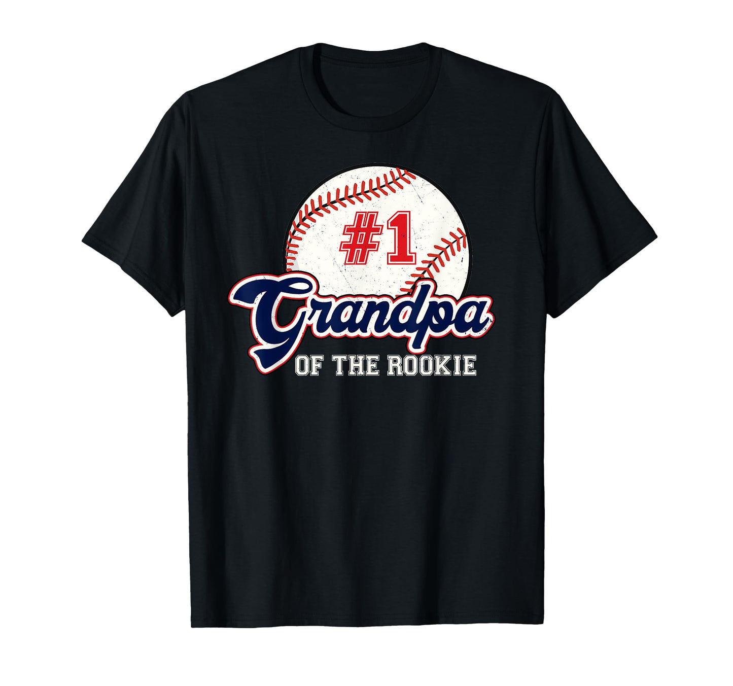 Grandpa Rookie Rookie Year Baseball T-Shirt - Trendy Graphic for Adults - T-Shirt, Sweatshirt, Hoodie