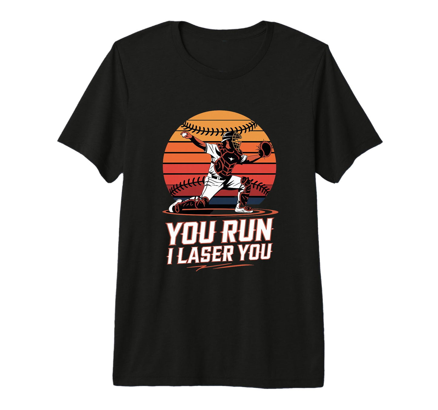 Baseball Catcher Throw Power Tri T-Shirt - Casual Everyday Wear for Adults - T-Shirt, Sweatshirt, Hoodie