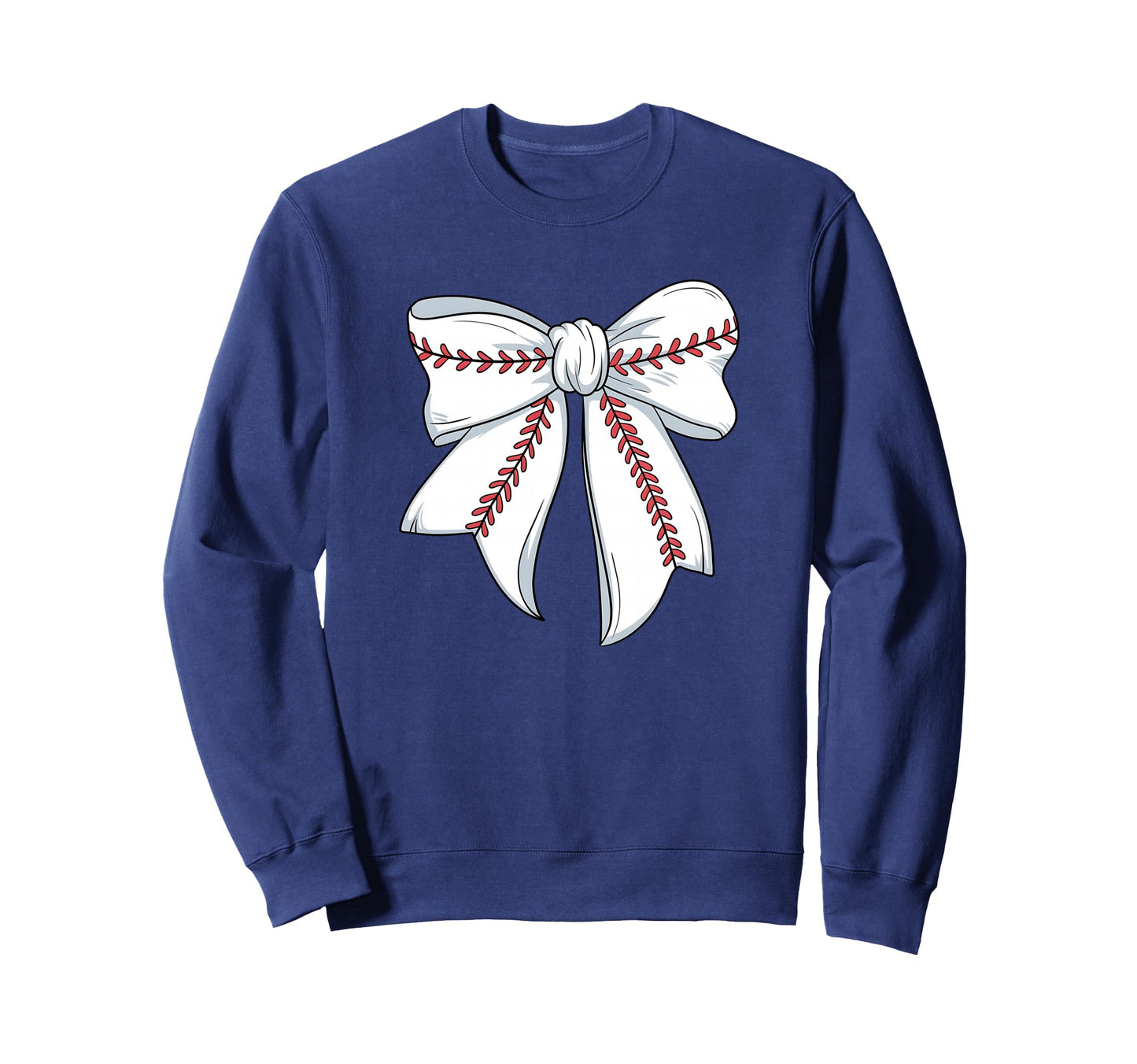 Baseball Coquette Bow Baseball Sweatshirt - Casual Everyday Wear Men Women - T-Shirt, Sweatshirt, Hoodie