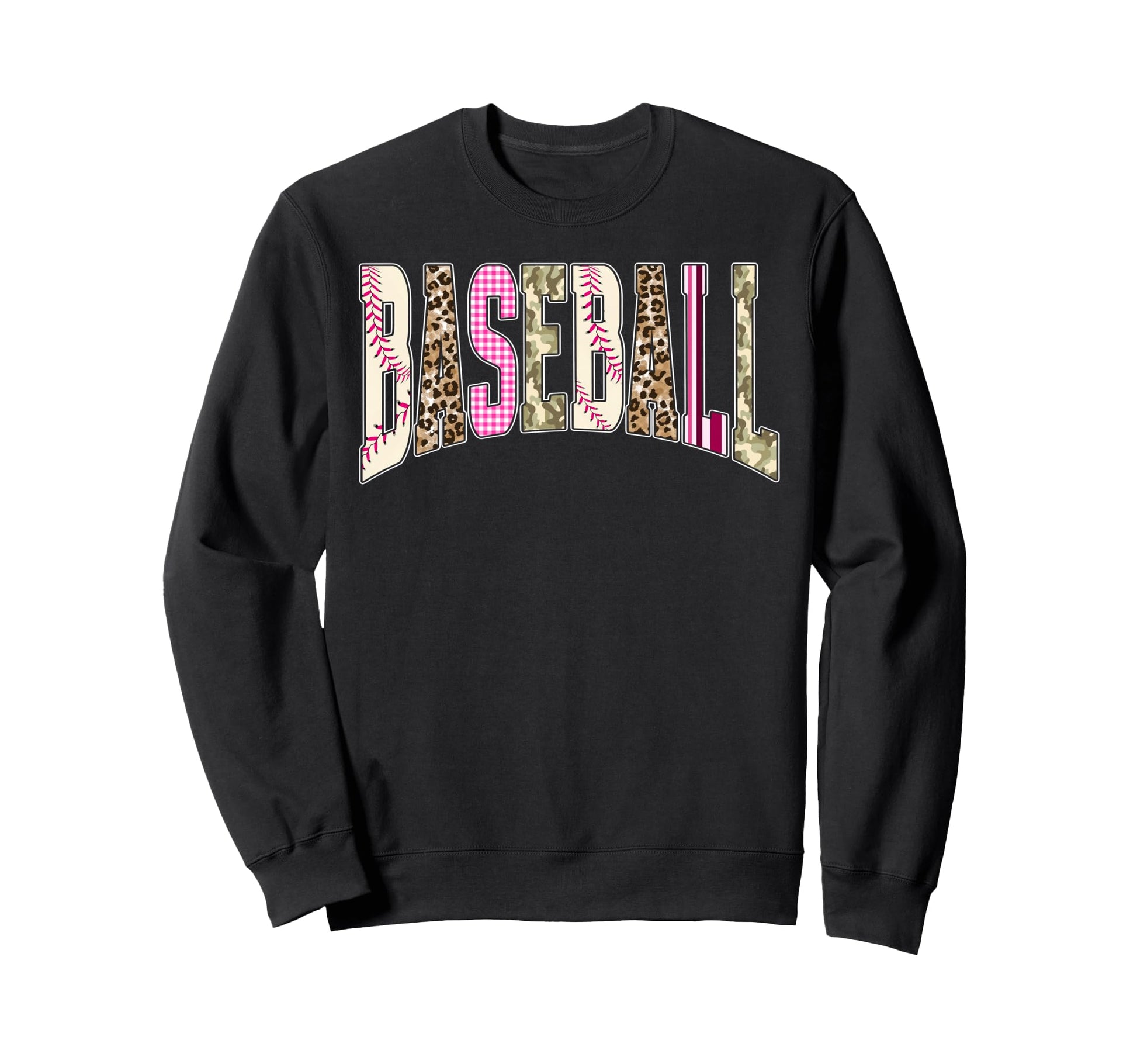 Leopard Camo Game Day Baseball Sweatshirt - Custom Art Print Men Women - T-Shirt, Sweatshirt, Hoodie