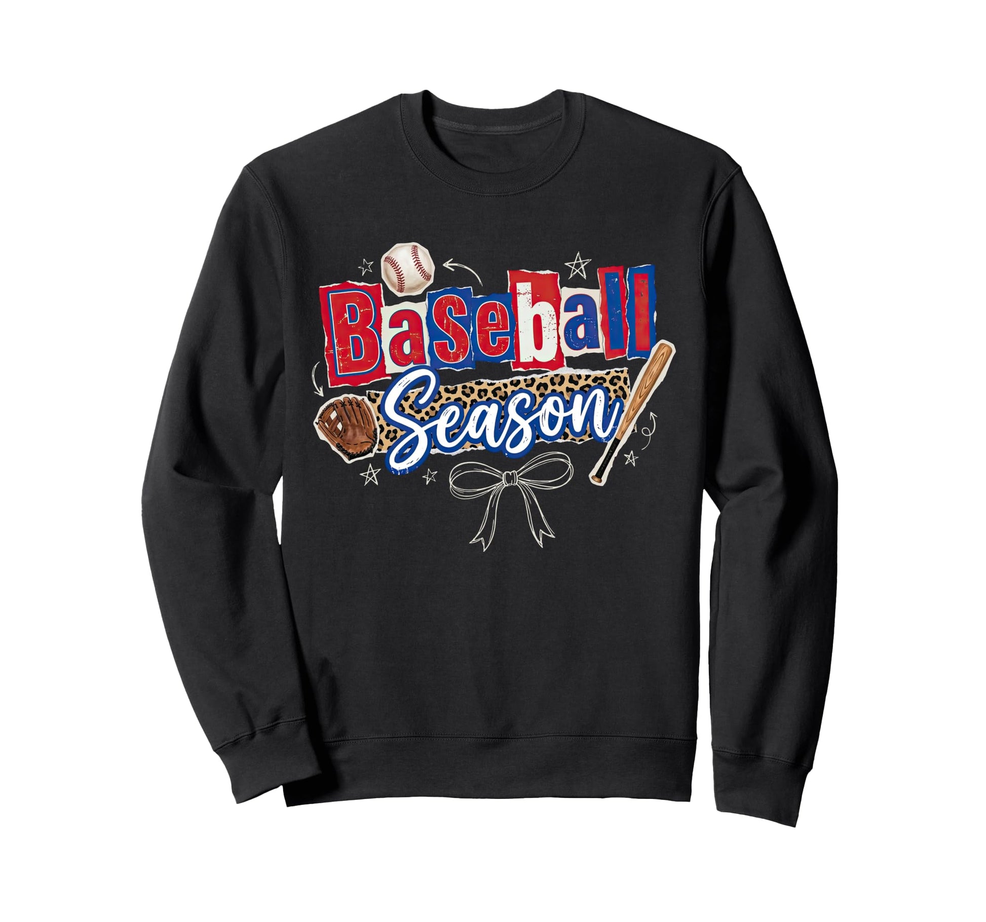 Baseball Season Coquette Bow Sweatshirt - Novelty Apparel Men Women - T-Shirt, Sweatshirt, Hoodie