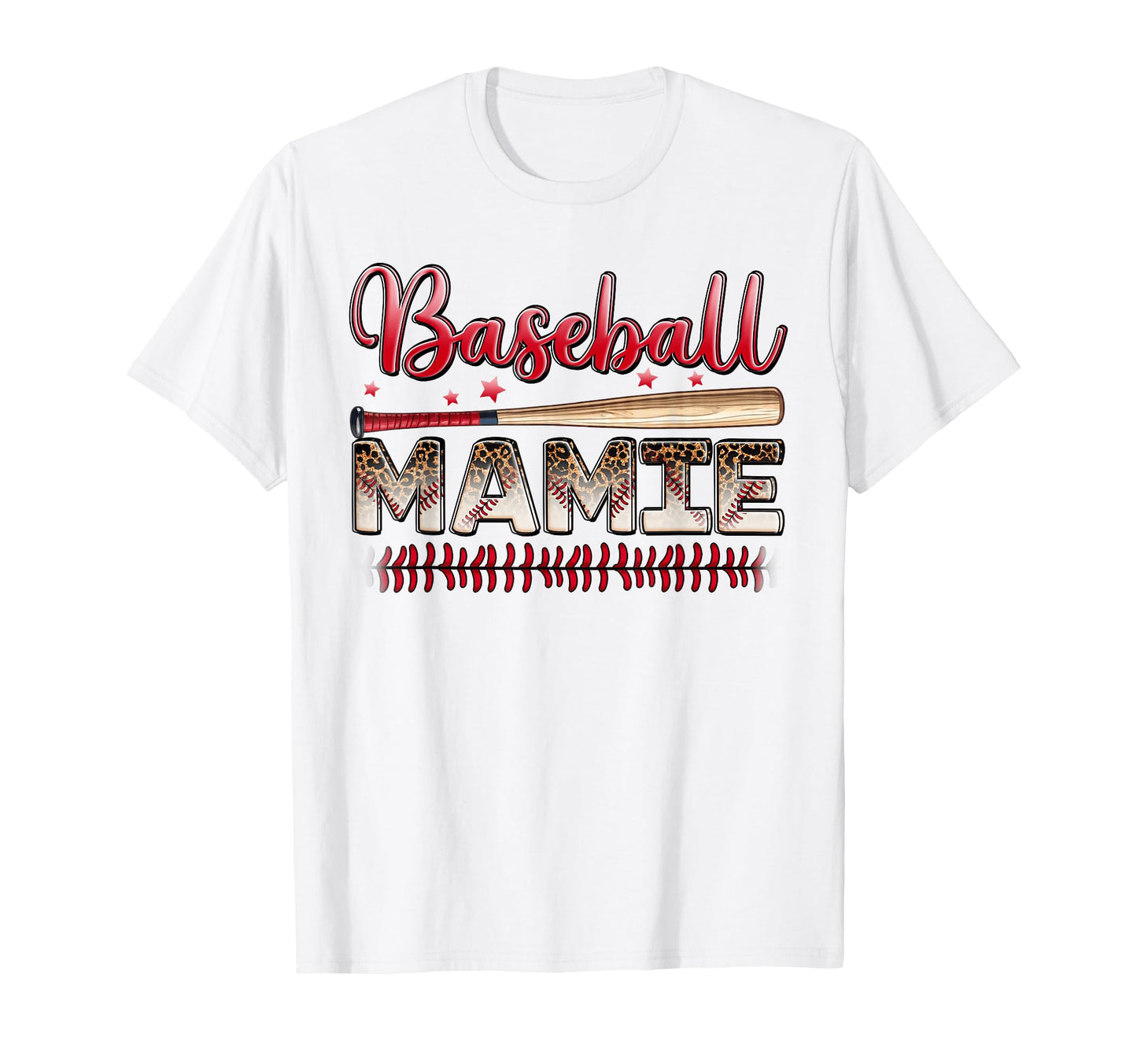 Baseball Mamie Funny Leopard Baseball T-Shirt - Unique Graphic for Adults - T-Shirt, Sweatshirt, Hoodie