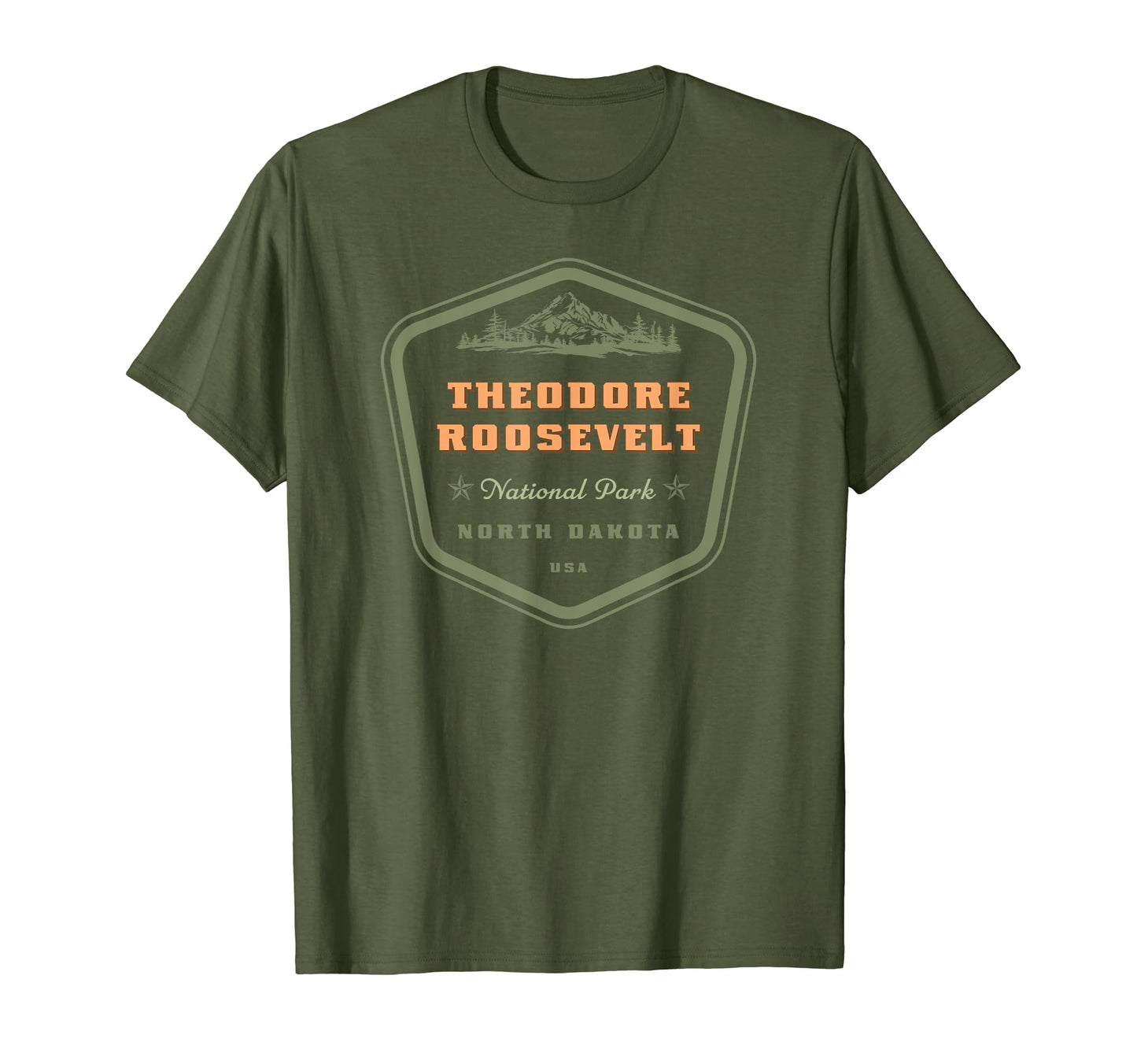 Theodore Roosevelt National Park North T-Shirt - Minimalist Print Unisex - T-Shirt, Sweatshirt, Hoodie