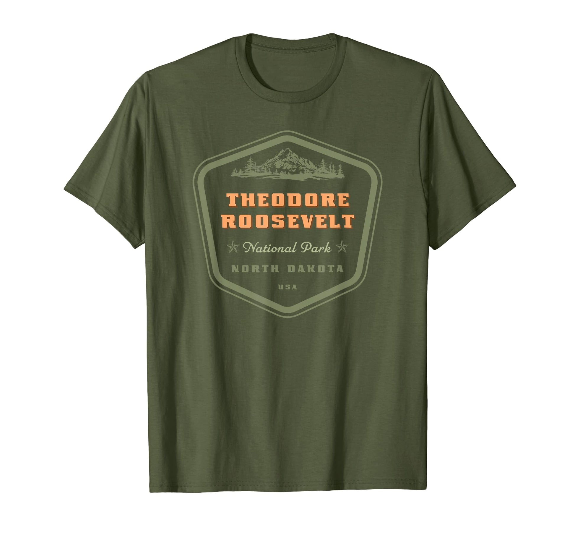 Theodore Roosevelt National Park North T-Shirt - Minimalist Print Unisex - T-Shirt, Sweatshirt, Hoodie