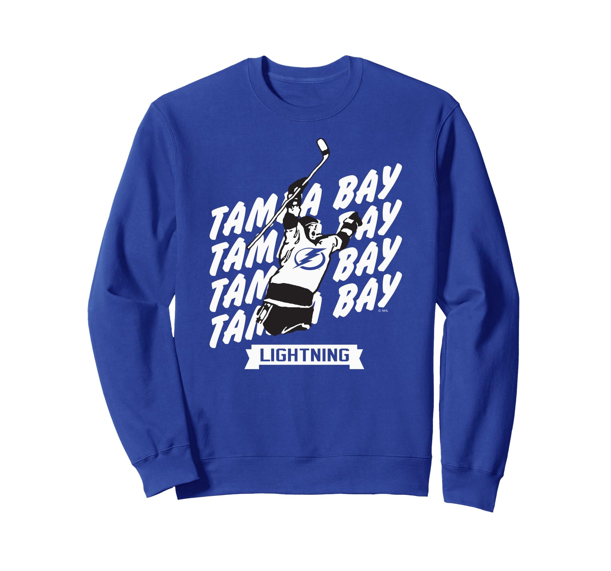 Tampa Bay Lightning Graffiti Royal Sweatshirt - Unique Graphic for Adults - T-Shirt, Sweatshirt, Hoodie