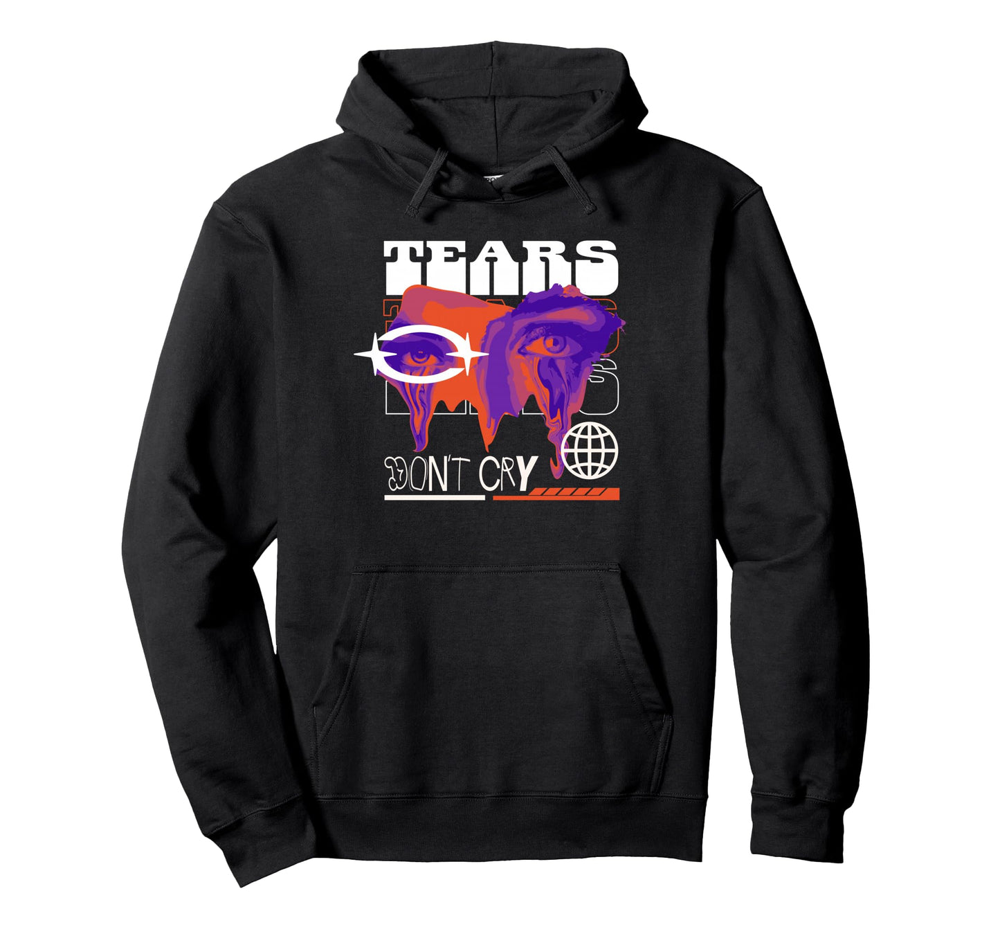 Y2K Tears Bold Urban Graffiti Aesthetic Hoodie - Novelty Apparel Unisex - T-Shirt, Sweatshirt, Hoodie