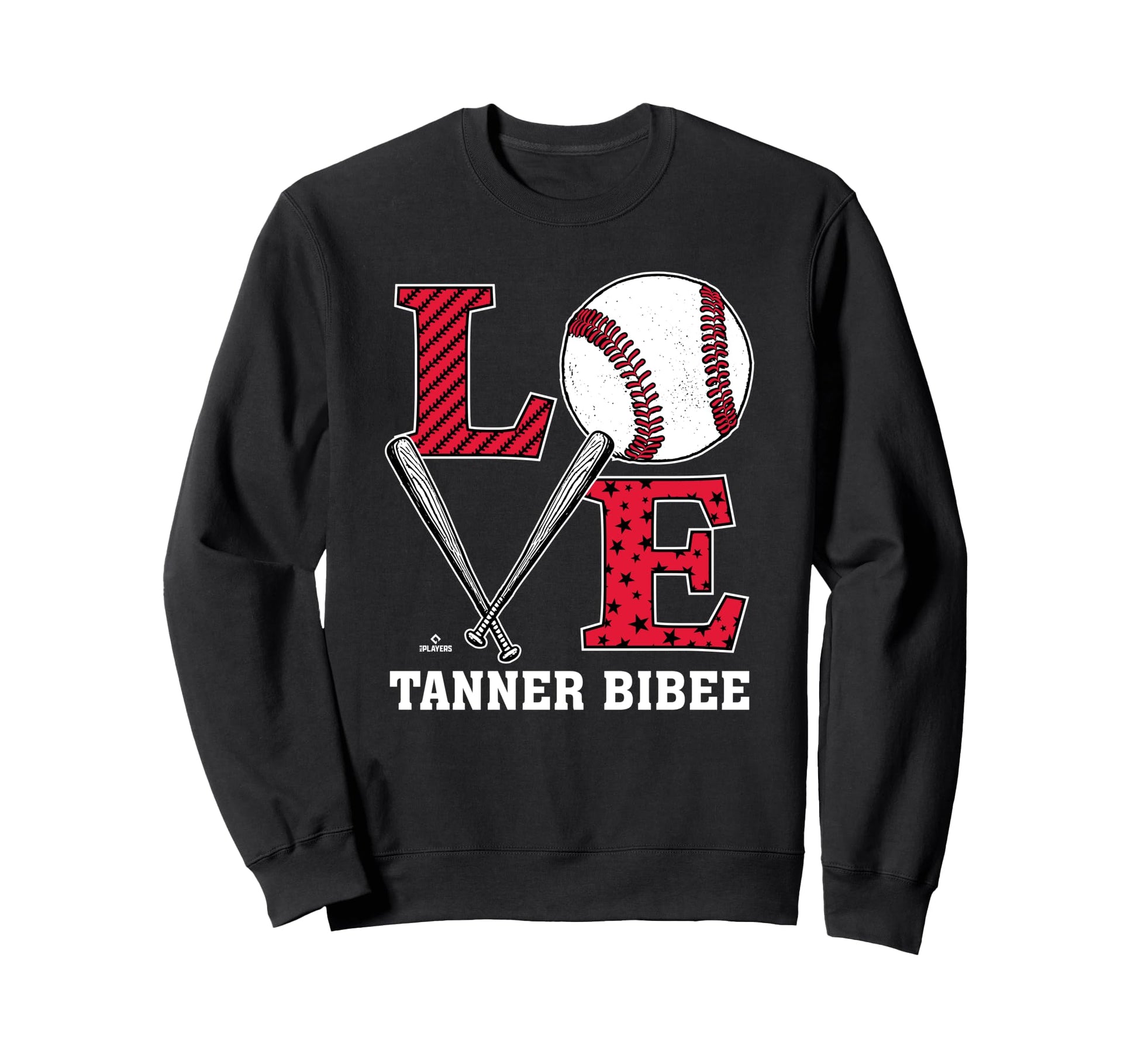 Distressed Baseball Love Tanner Sweatshirt - Custom Art Print for Adults - T-Shirt, Sweatshirt, Hoodie