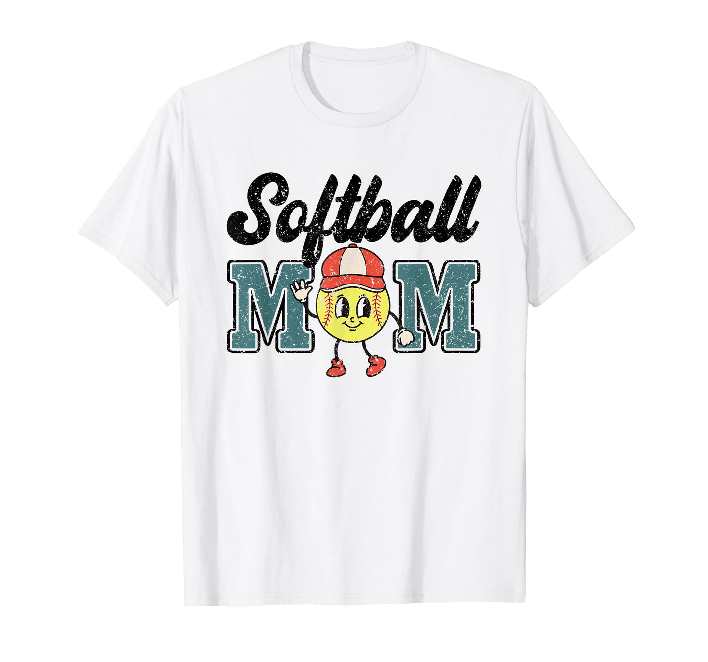 Softball Mom Leopard Funny Softball T-Shirt - Novelty Apparel Men Women - T-Shirt, Sweatshirt, Hoodie