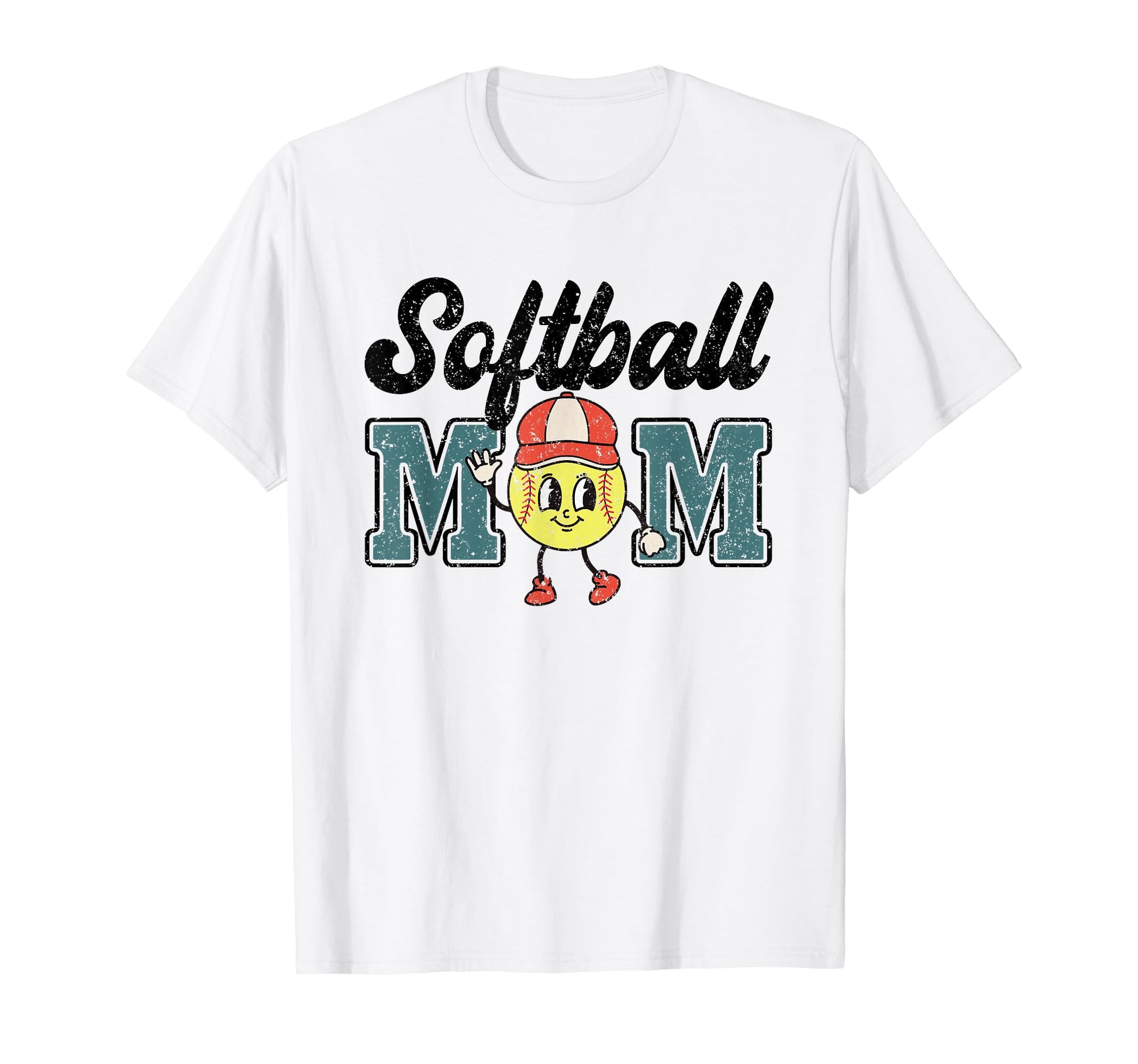 Softball Mom Leopard Funny Softball T-Shirt - Novelty Apparel Men Women - T-Shirt, Sweatshirt, Hoodie