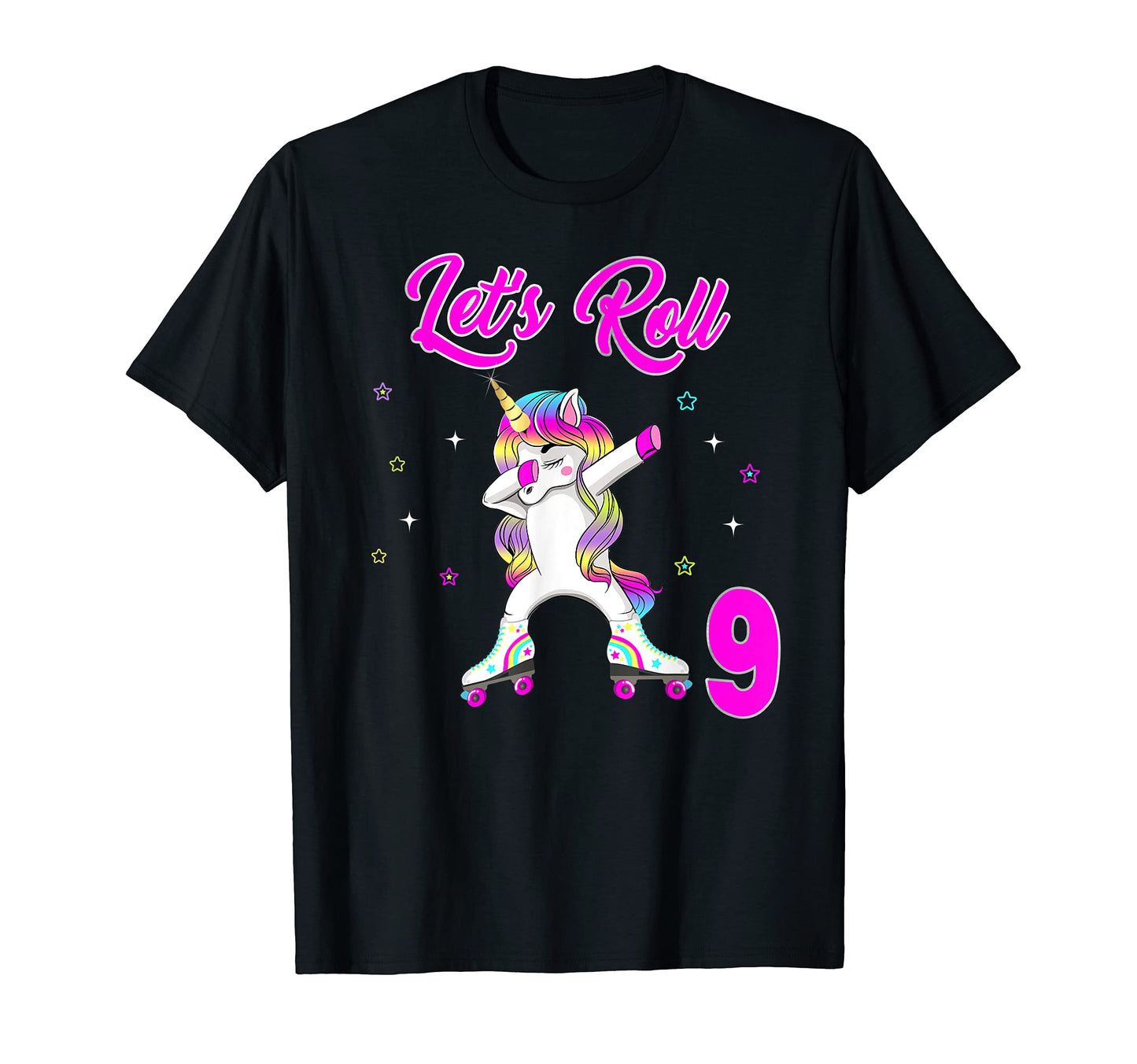 Unicorn Roller Skate Birthday Dabbing T-Shirt - Streetwear Style Men Women - T-Shirt, Sweatshirt, Hoodie