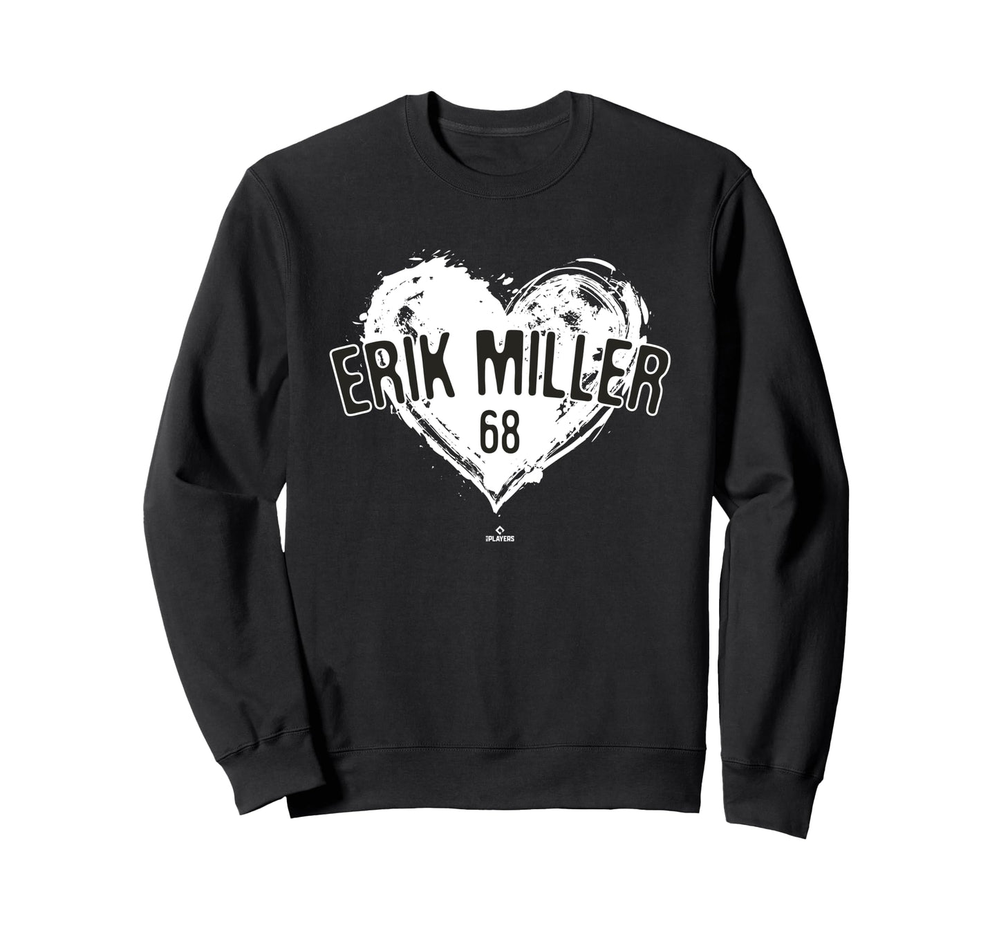 Distressed Heart Erik Miller San Sweatshirt - Minimalist Print for Adults - T-Shirt, Sweatshirt, Hoodie