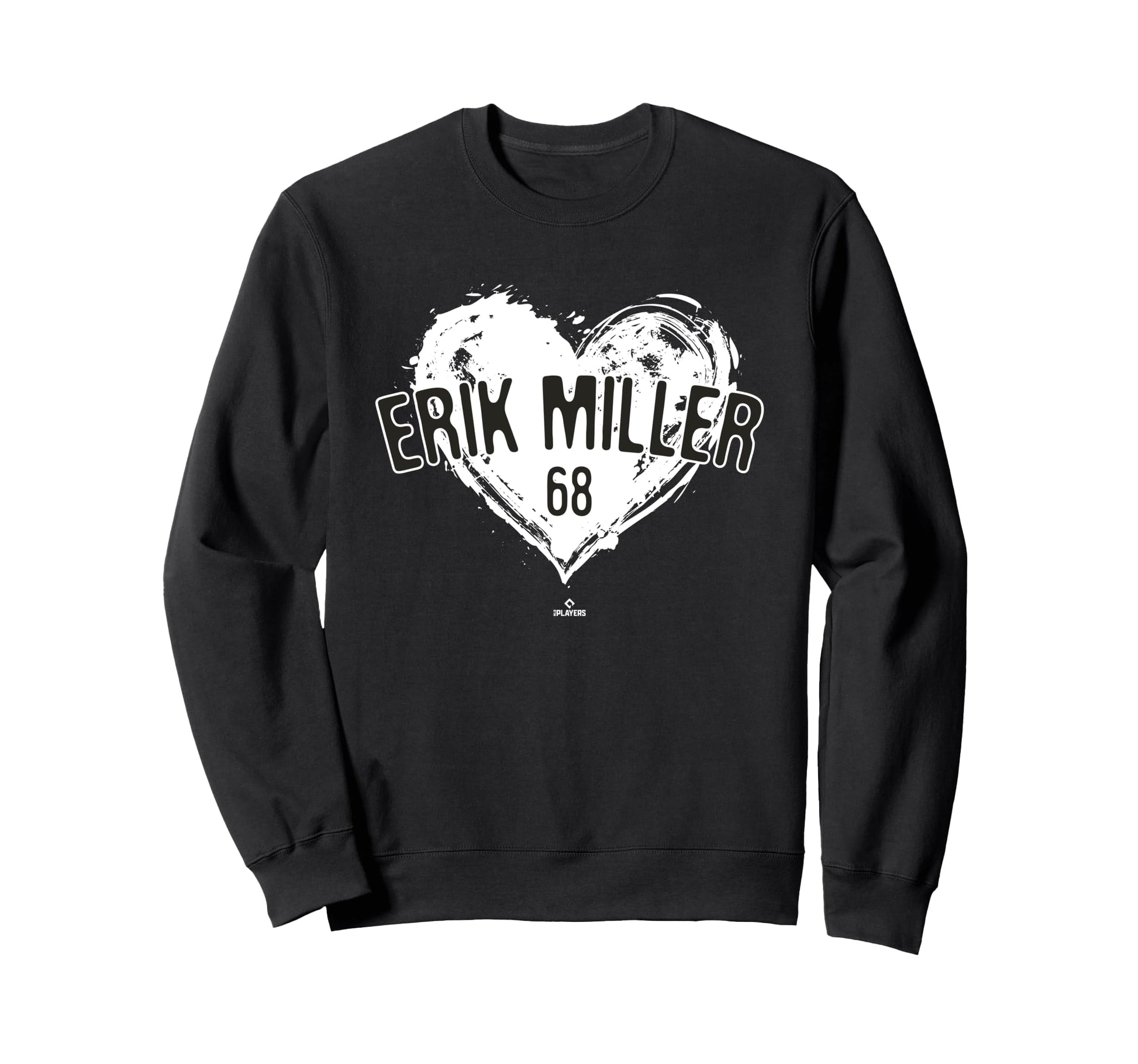 Distressed Heart Erik Miller San Sweatshirt - Minimalist Print for Adults - T-Shirt, Sweatshirt, Hoodie