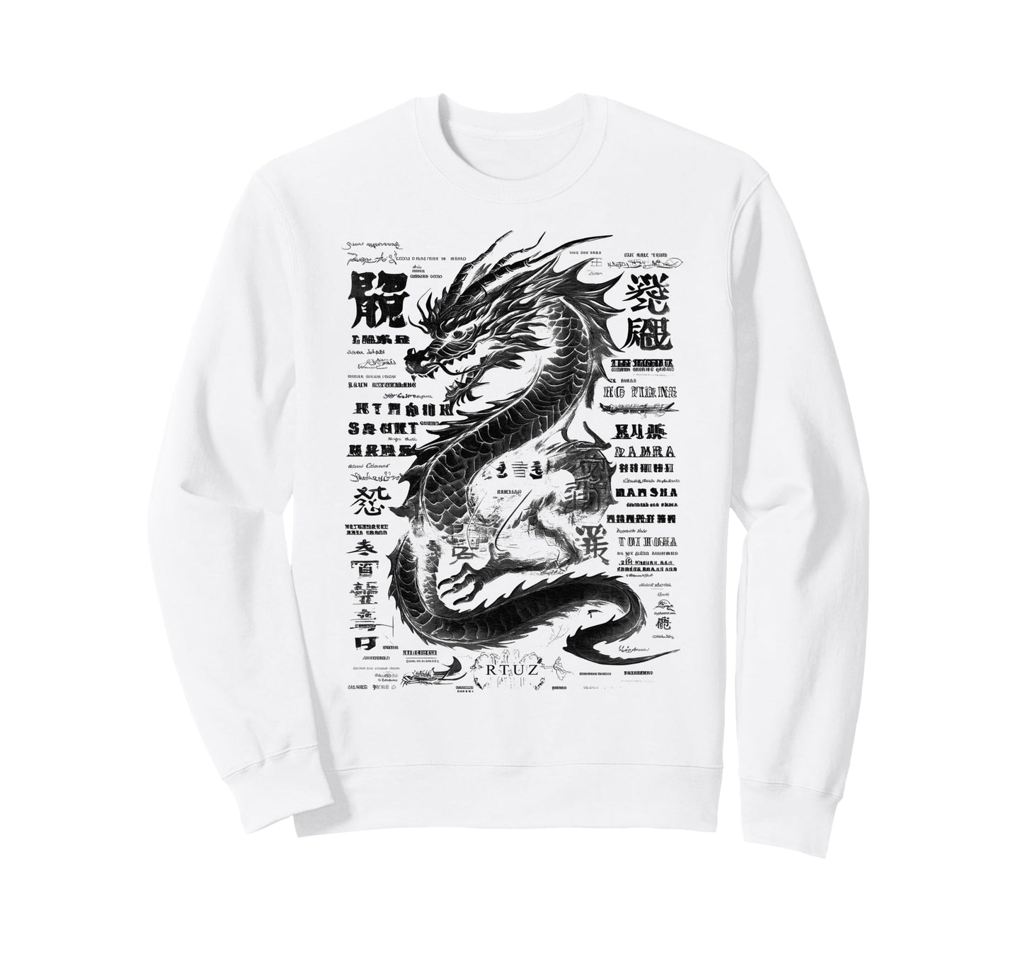 Aesthetic Dragon Streetwear Sweatshirt - Novelty Apparel for Adults - T-Shirt, Sweatshirt, Hoodie
