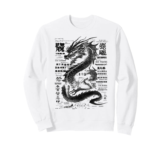 Aesthetic Dragon Streetwear Sweatshirt - Novelty Apparel for Adults - T-Shirt, Sweatshirt, Hoodie