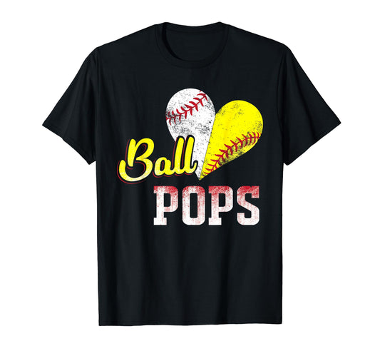 Ball Pops T Love Playing Baseball T-Shirt - Custom Art Print Unisex - T-Shirt, Sweatshirt, Hoodie