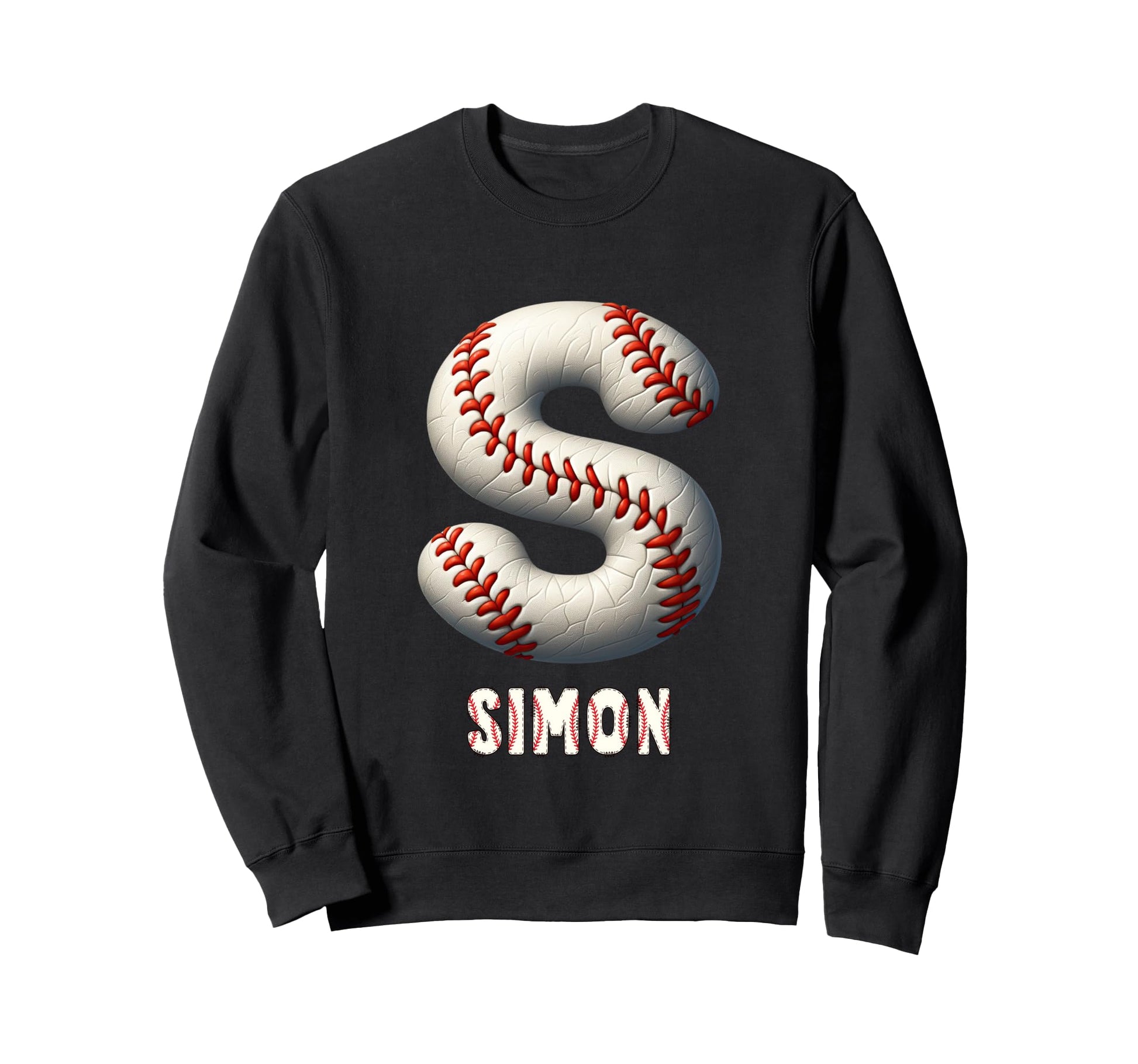 Baseball Home Run Peer Initial Letter Sweatshirt - Graphic Print Unisex - T-Shirt, Sweatshirt, Hoodie
