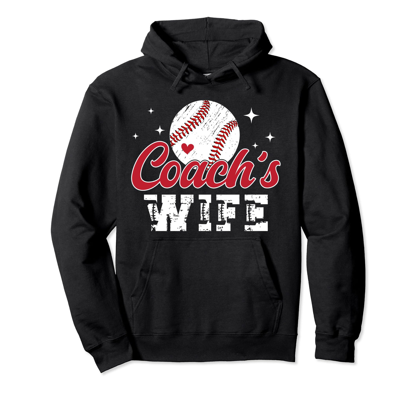 Baseball Coachs Wife Leopard Wife Hoodie - Unique Graphic Men Women - T-Shirt, Sweatshirt, Hoodie