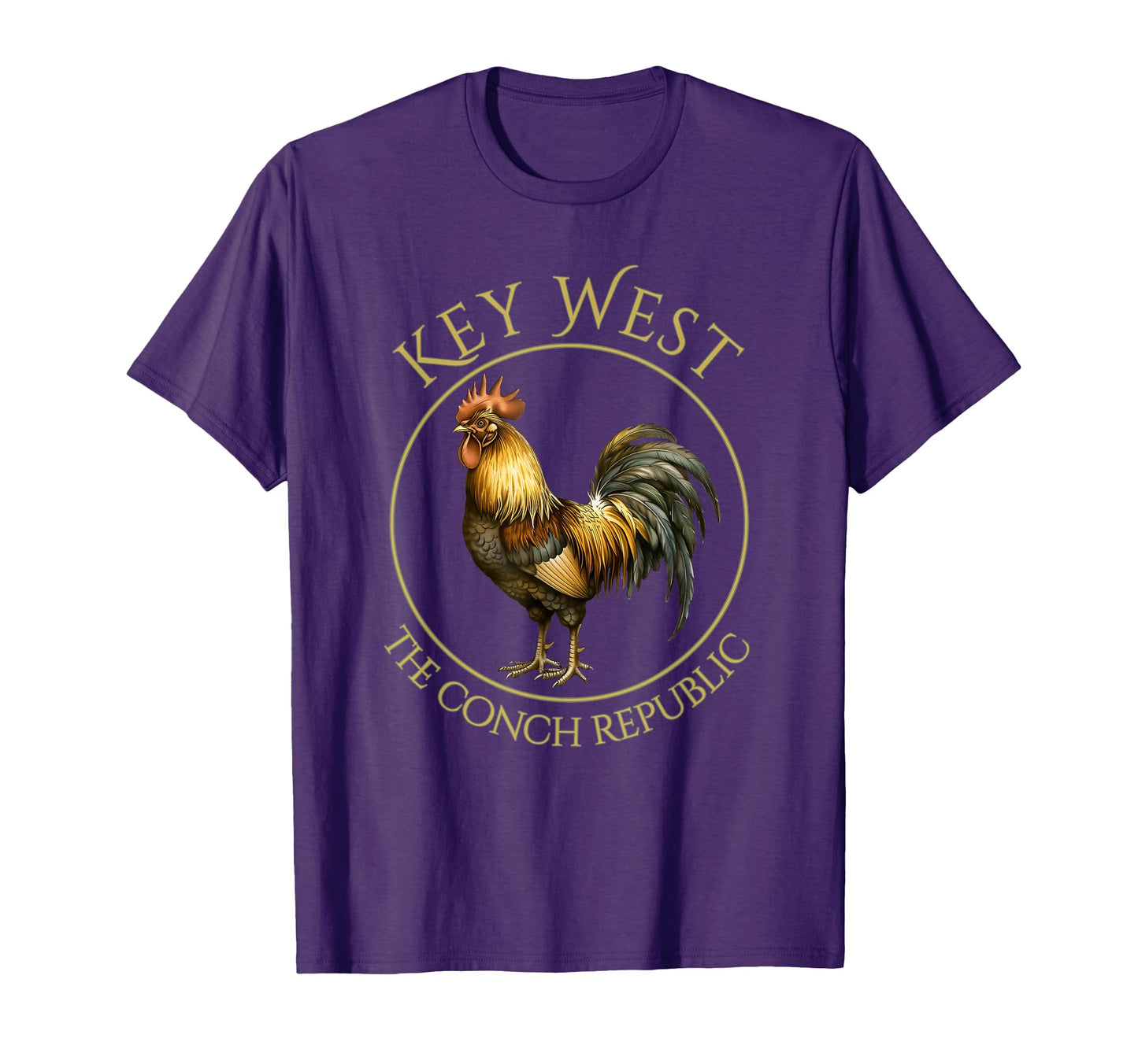 Rooster Key West Florida Vacation T-Shirt - Minimalist Print for Adults - T-Shirt, Sweatshirt, Hoodie