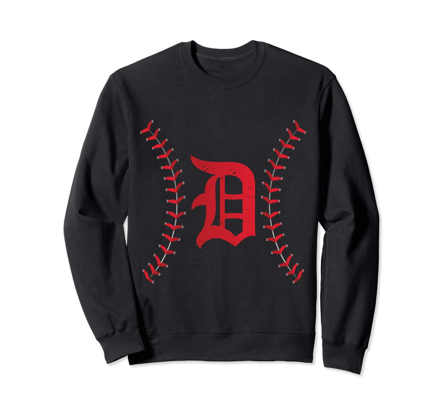 Distressed Detroit D Sweatshirt - Casual Everyday Wear for Adults - T-Shirt, Sweatshirt, Hoodie