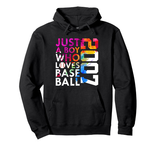 2007 Just Who Loves Baseball 19Th Birthday Hoodie - Custom Art Print Unisex - T-Shirt, Sweatshirt, Hoodie