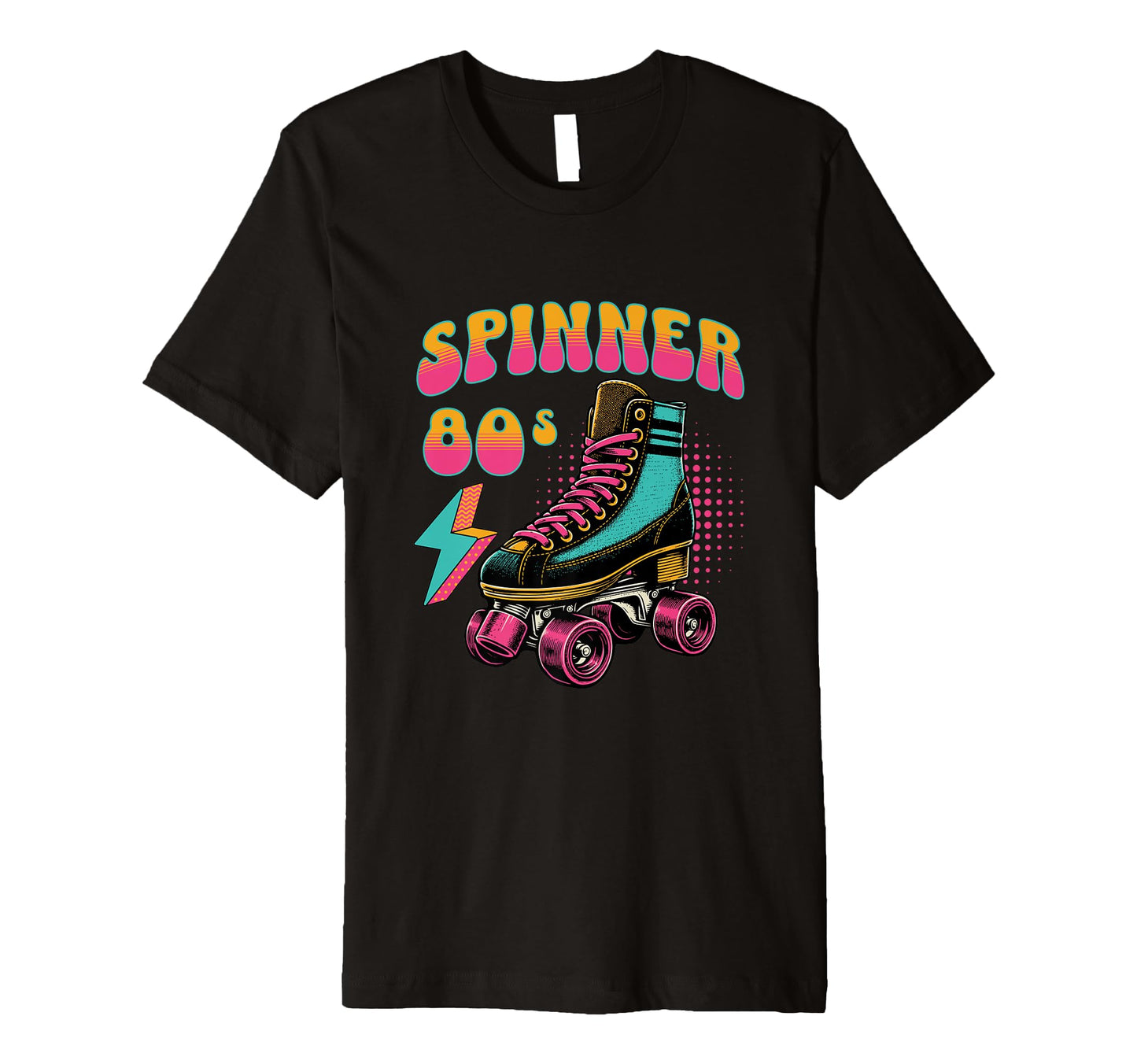 Spinner 80S Rollerskating Vibe Skate T-Shirt - Minimalist Print Unisex - T-Shirt, Sweatshirt, Hoodie