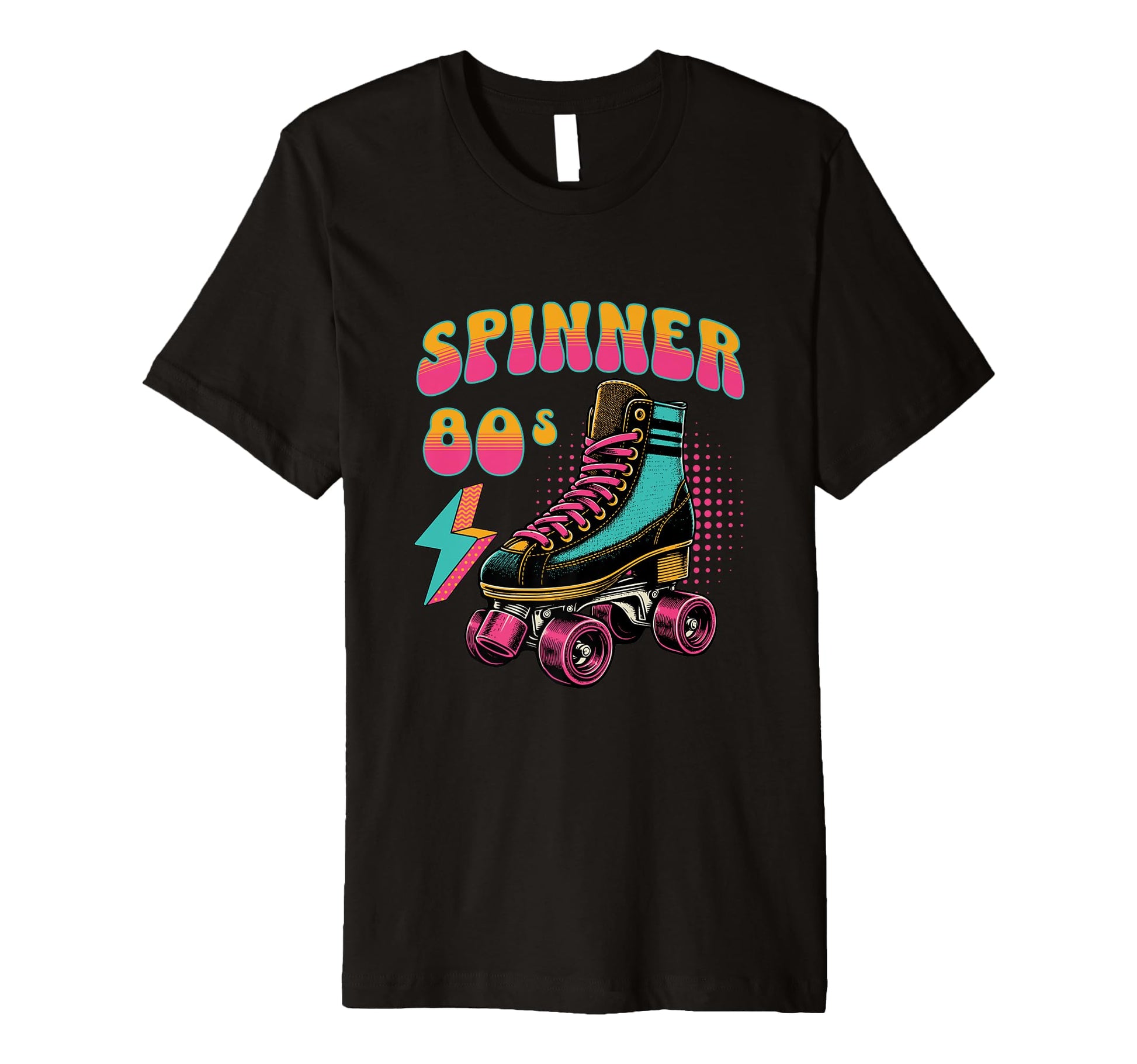 Spinner 80S Rollerskating Vibe Skate T-Shirt - Minimalist Print Unisex - T-Shirt, Sweatshirt, Hoodie
