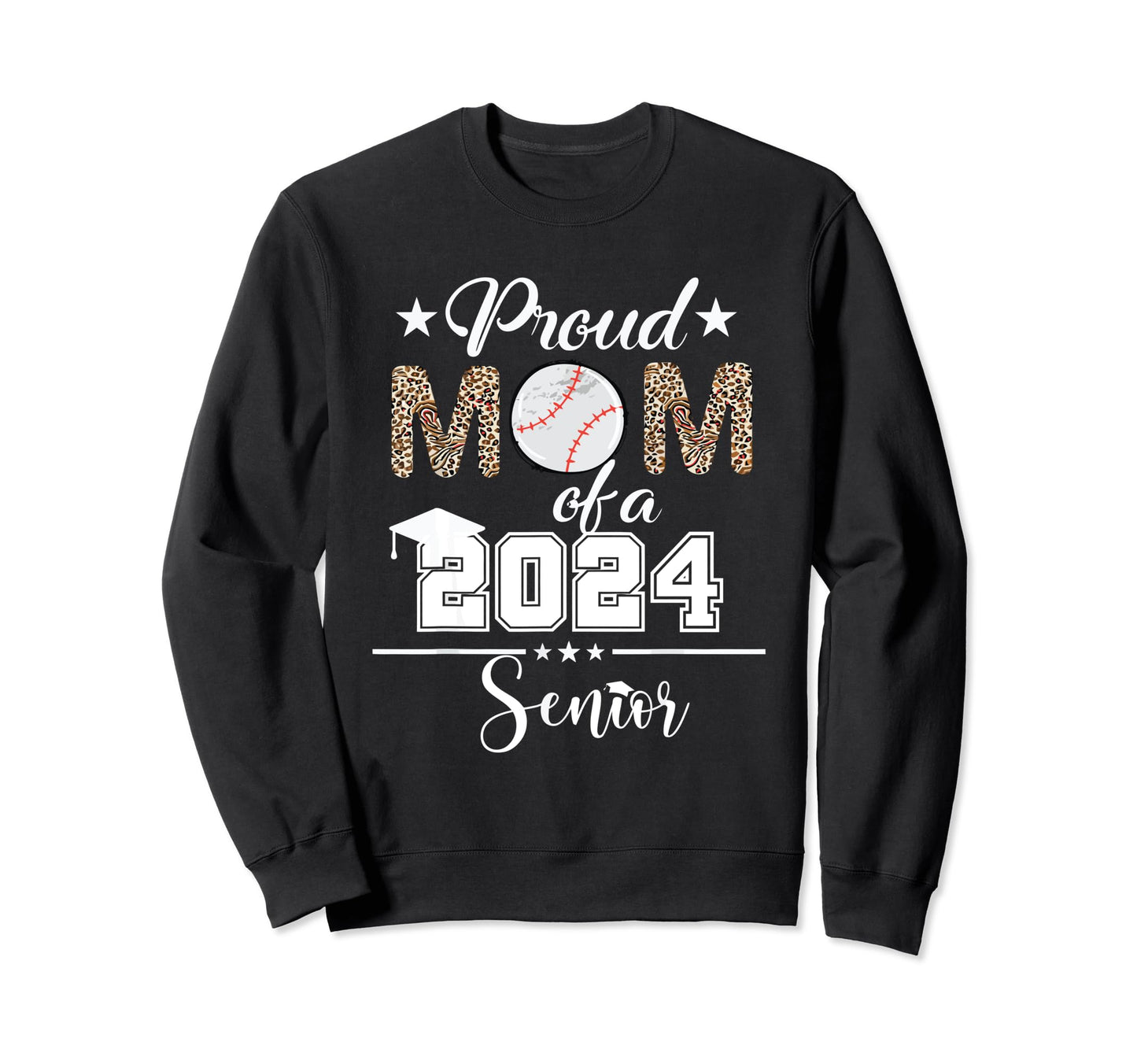 Womens Proud Mom 2024 Senior Class Sweatshirt - Minimalist Print Unisex - T-Shirt, Sweatshirt, Hoodie