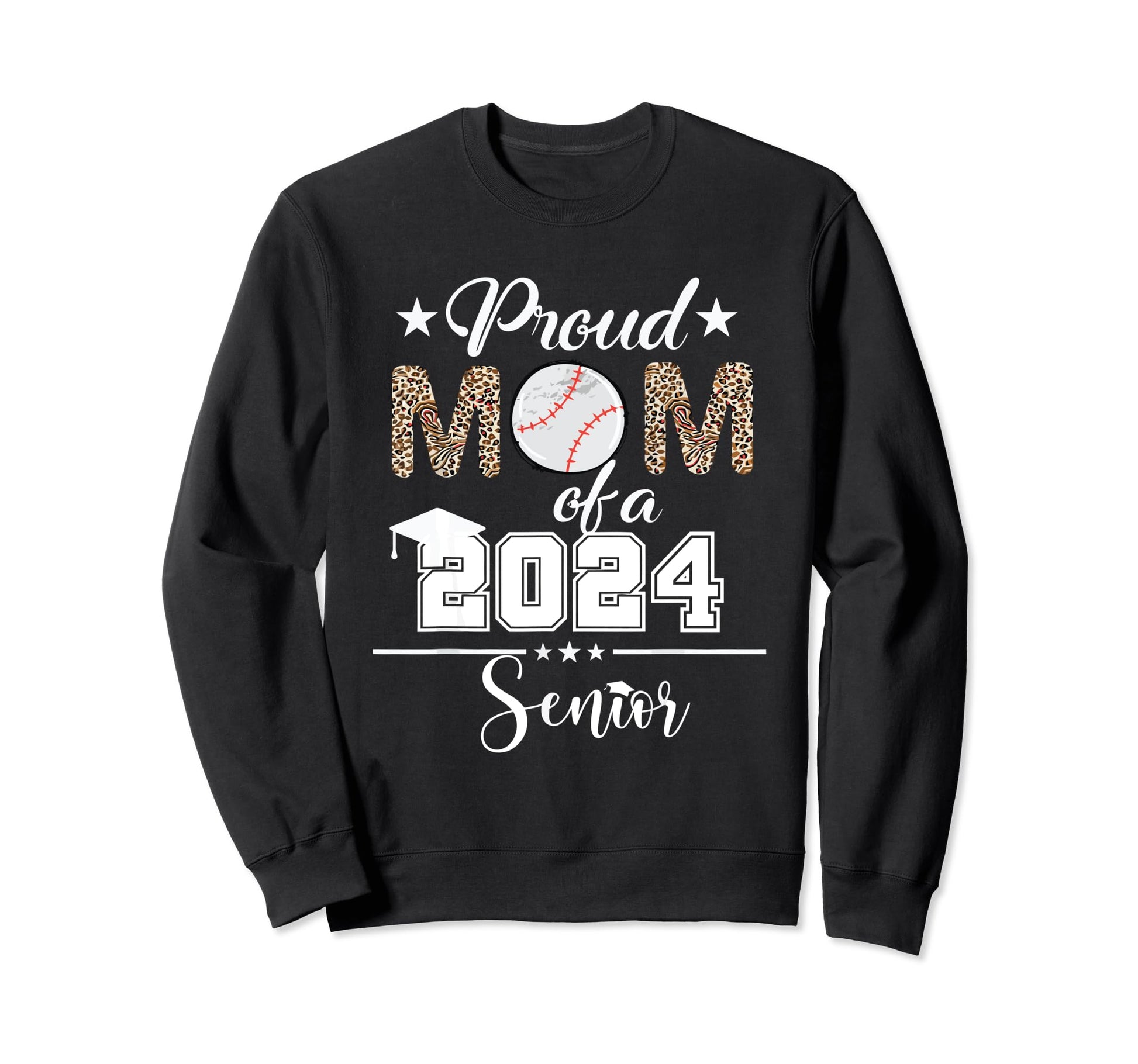 Womens Proud Mom 2024 Senior Class Sweatshirt - Minimalist Print Unisex - T-Shirt, Sweatshirt, Hoodie