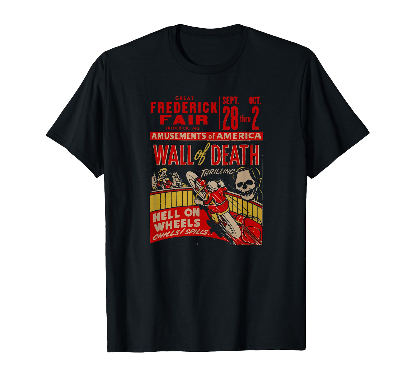 Wall Death Motorcycle Stunt Rider T-Shirt - Novelty Apparel for Adults - T-Shirt, Sweatshirt, Hoodie