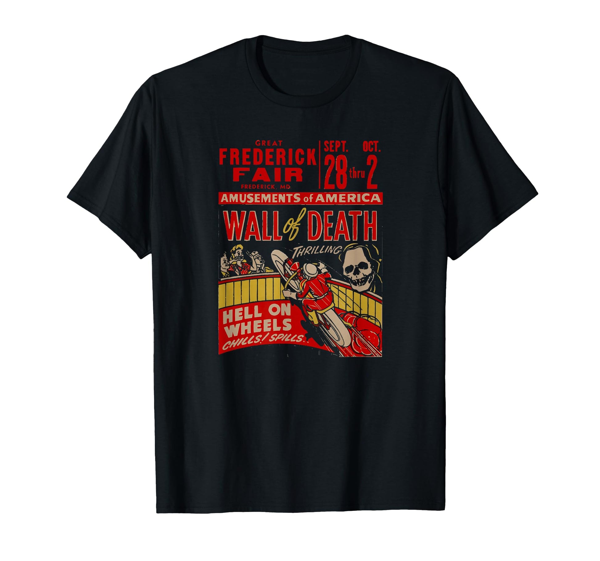 Wall Death Motorcycle Stunt Rider T-Shirt - Novelty Apparel for Adults - T-Shirt, Sweatshirt, Hoodie