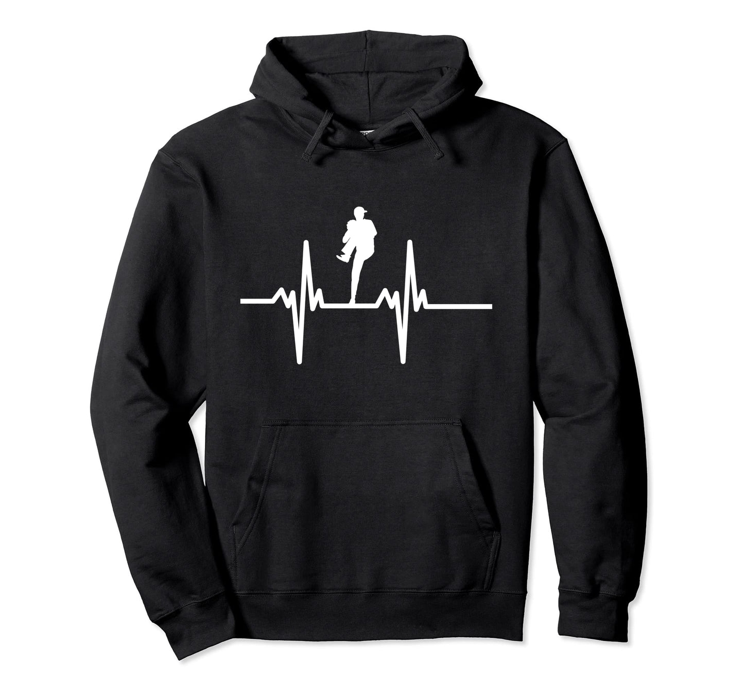Baseball Heartbeat Pulse Players And Hoodie - Novelty Apparel Men Women - T-Shirt, Sweatshirt, Hoodie