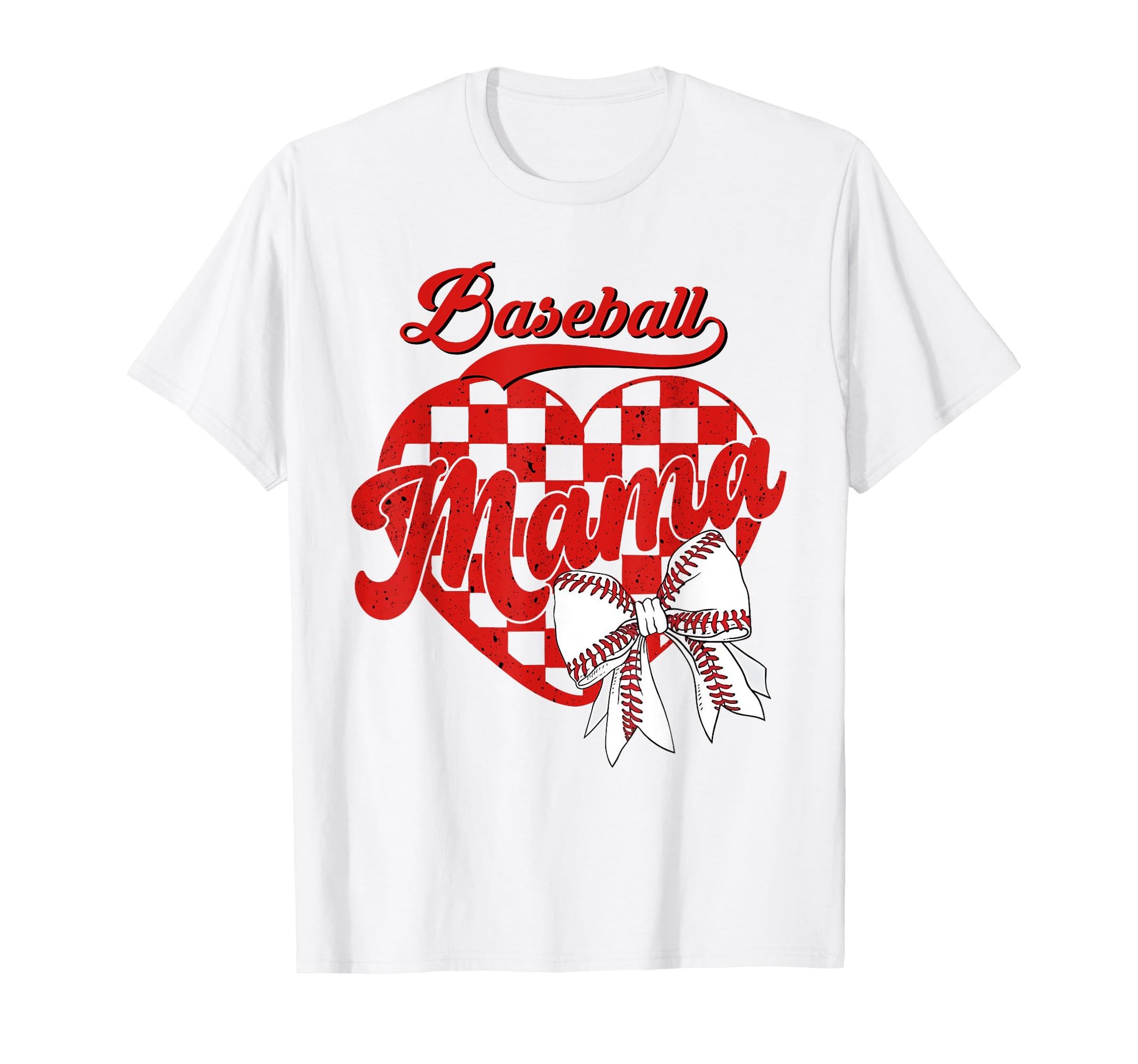 Baseball Mama Coquette Bow Game Day T-Shirt - Graphic Print Unisex - T-Shirt, Sweatshirt, Hoodie