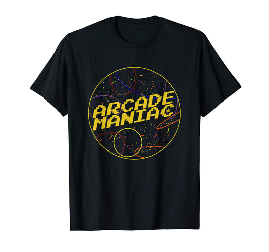 Arcade Maniac Coin Op Gaming Machine T-Shirt - Custom Art Print for Adults - T-Shirt, Sweatshirt, Hoodie