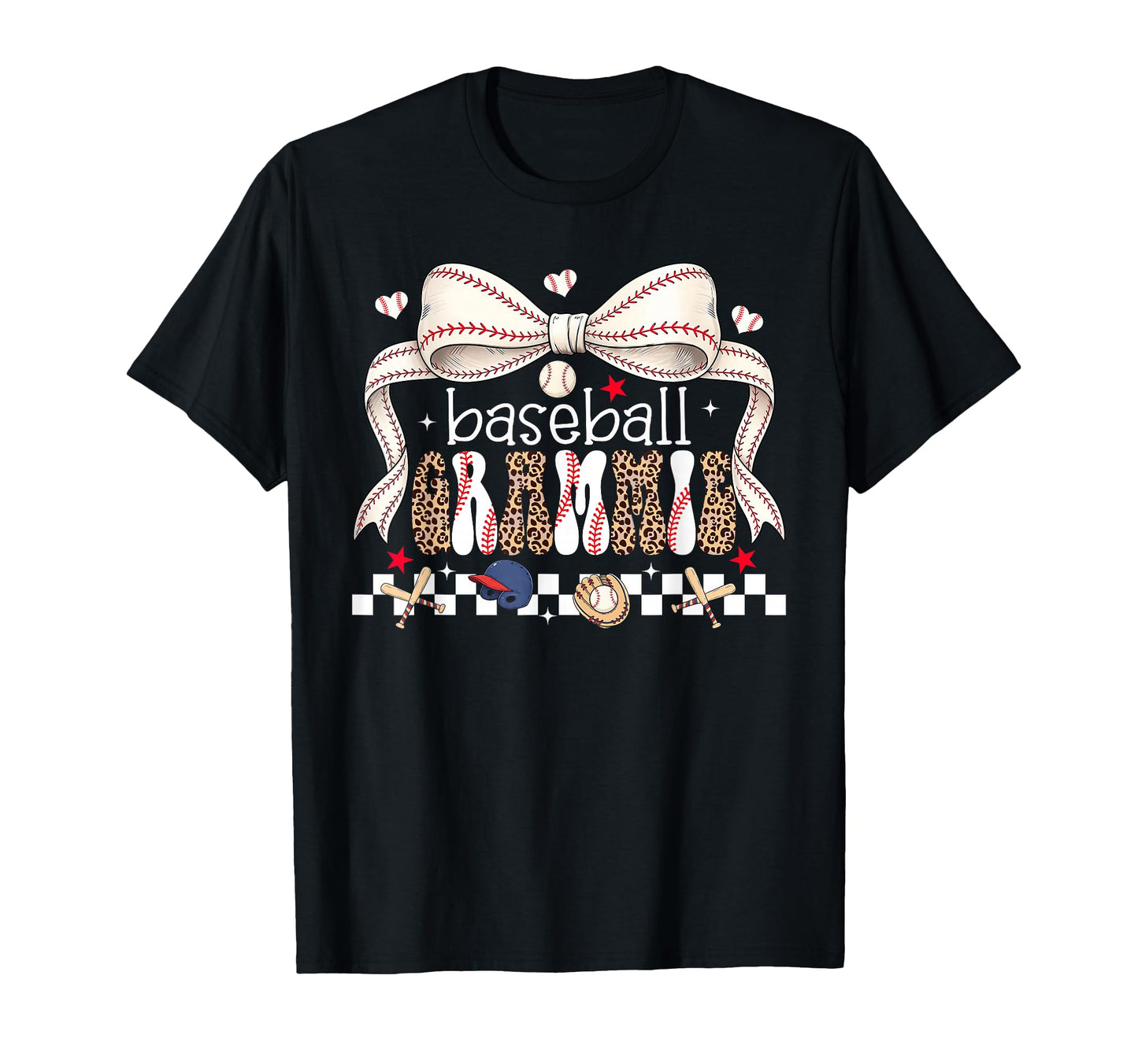 Baseball Grammie Coquette Bow Baseball T-Shirt - Graphic Print Unisex - T-Shirt, Sweatshirt, Hoodie