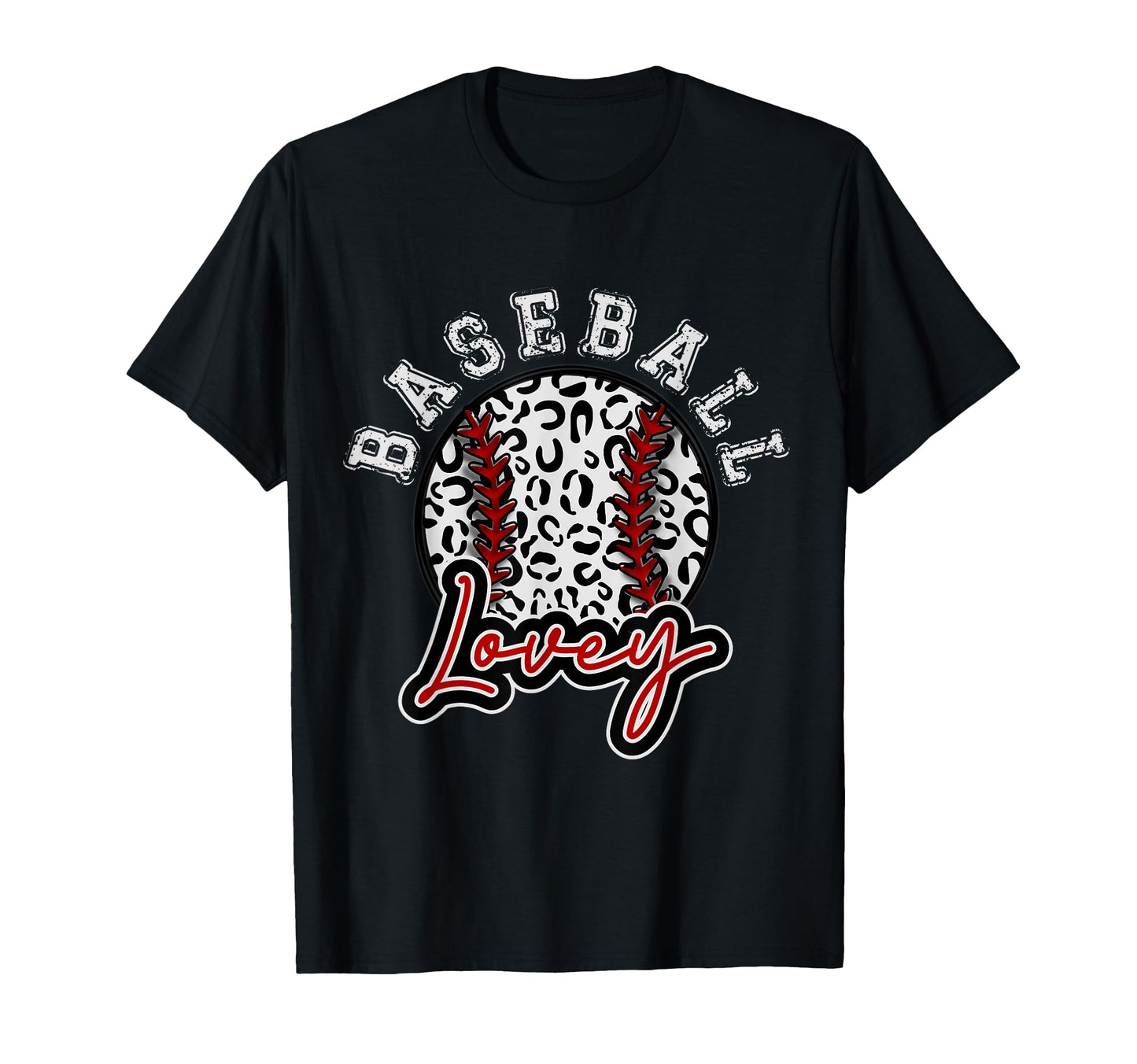 Leopard Cheetah Baseball Lovey Womens T-Shirt - Minimalist Print Unisex - T-Shirt, Sweatshirt, Hoodie