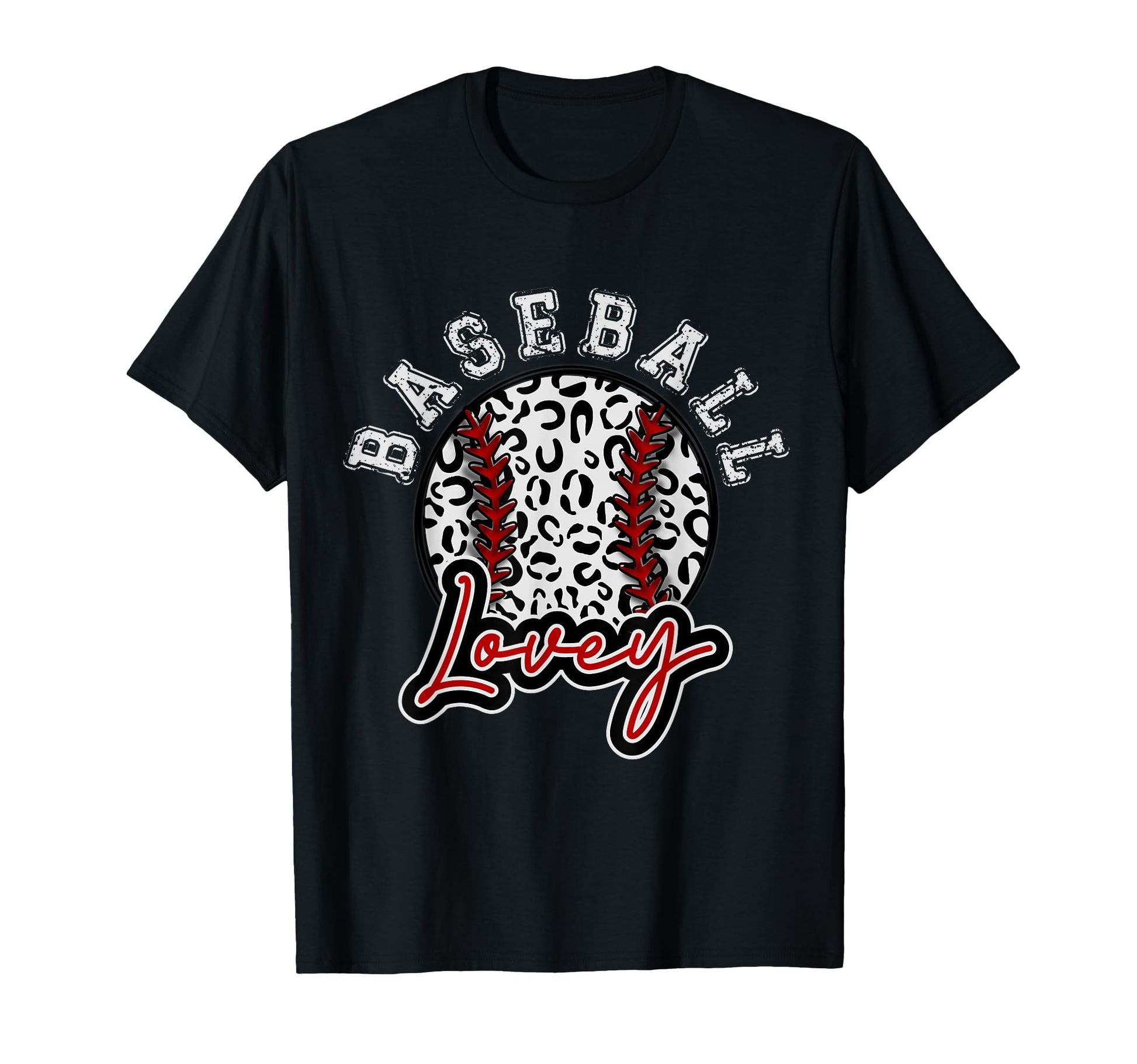 Leopard Cheetah Baseball Lovey Womens T-Shirt - Minimalist Print Unisex - T-Shirt, Sweatshirt, Hoodie