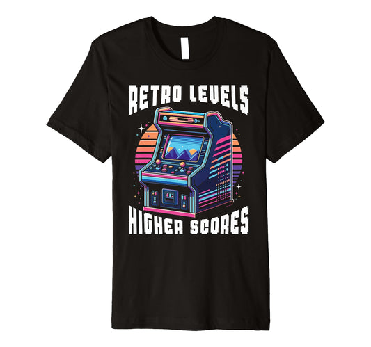 80S Arcade Nostalgia Pixel Art Video T-Shirt - Novelty Apparel for Adults - T-Shirt, Sweatshirt, Hoodie