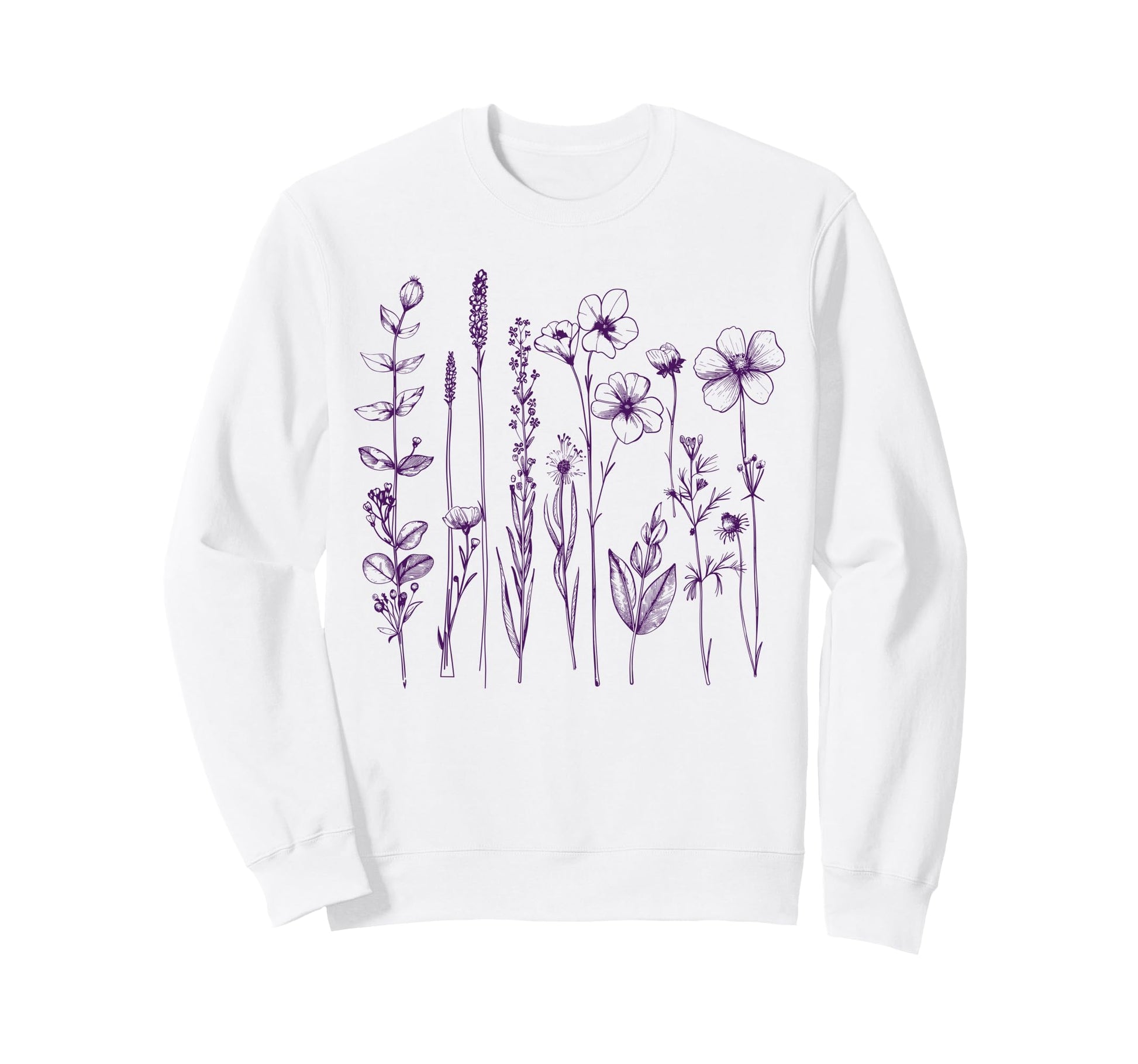 Wildflower Floral Boho Flower Sweatshirt - Streetwear Style Men Women - T-Shirt, Sweatshirt, Hoodie