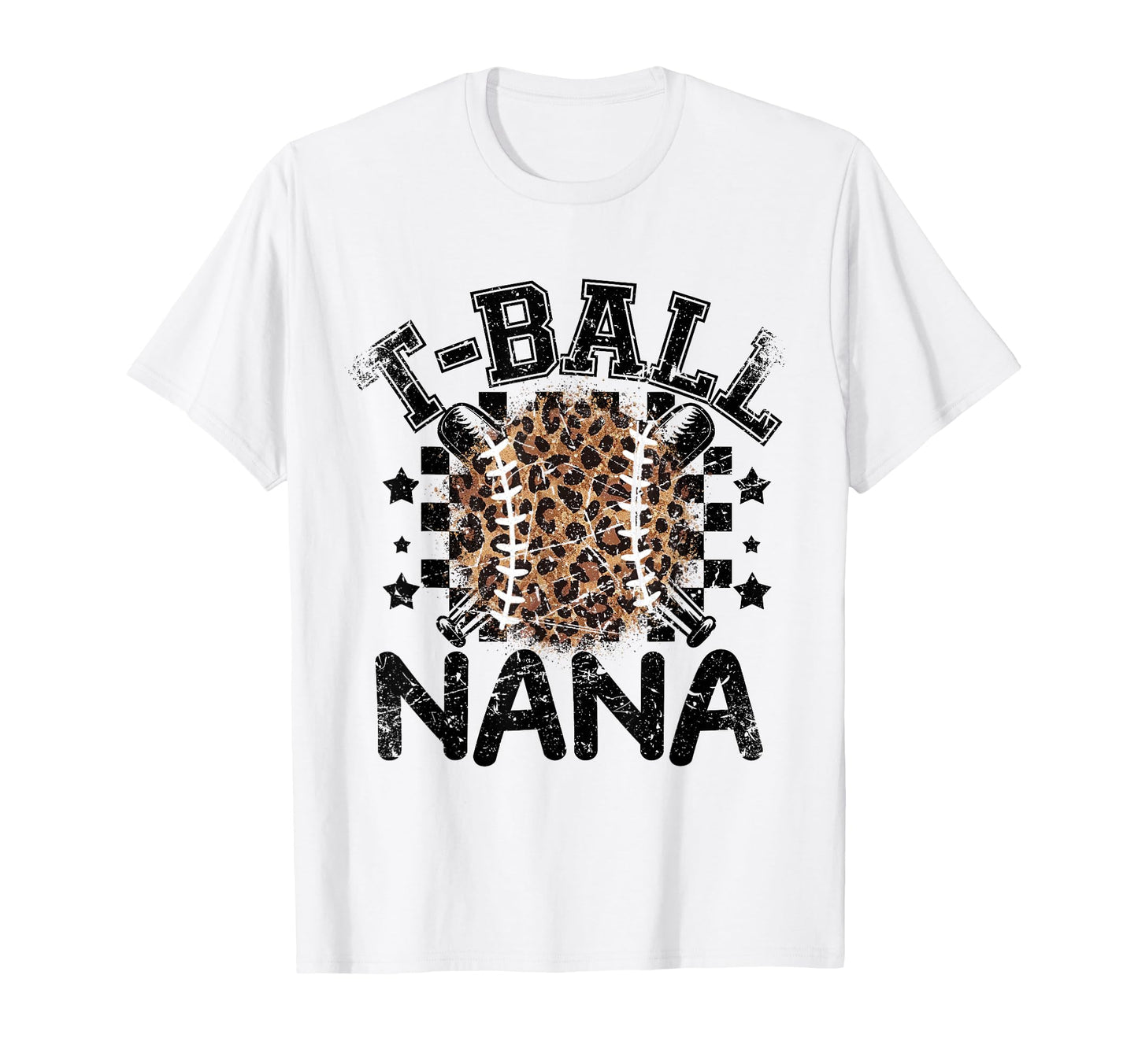T Ball Teeball Nana Leopard Cheetah T-Shirt - Aesthetic Graphic Men Women - T-Shirt, Sweatshirt, Hoodie