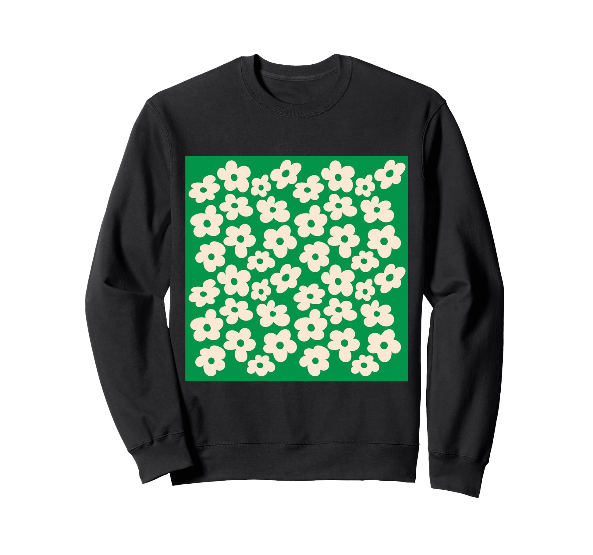 Aesthetic Cream Flowers Kelly Sweatshirt - Custom Art Print for Adults - T-Shirt, Sweatshirt, Hoodie