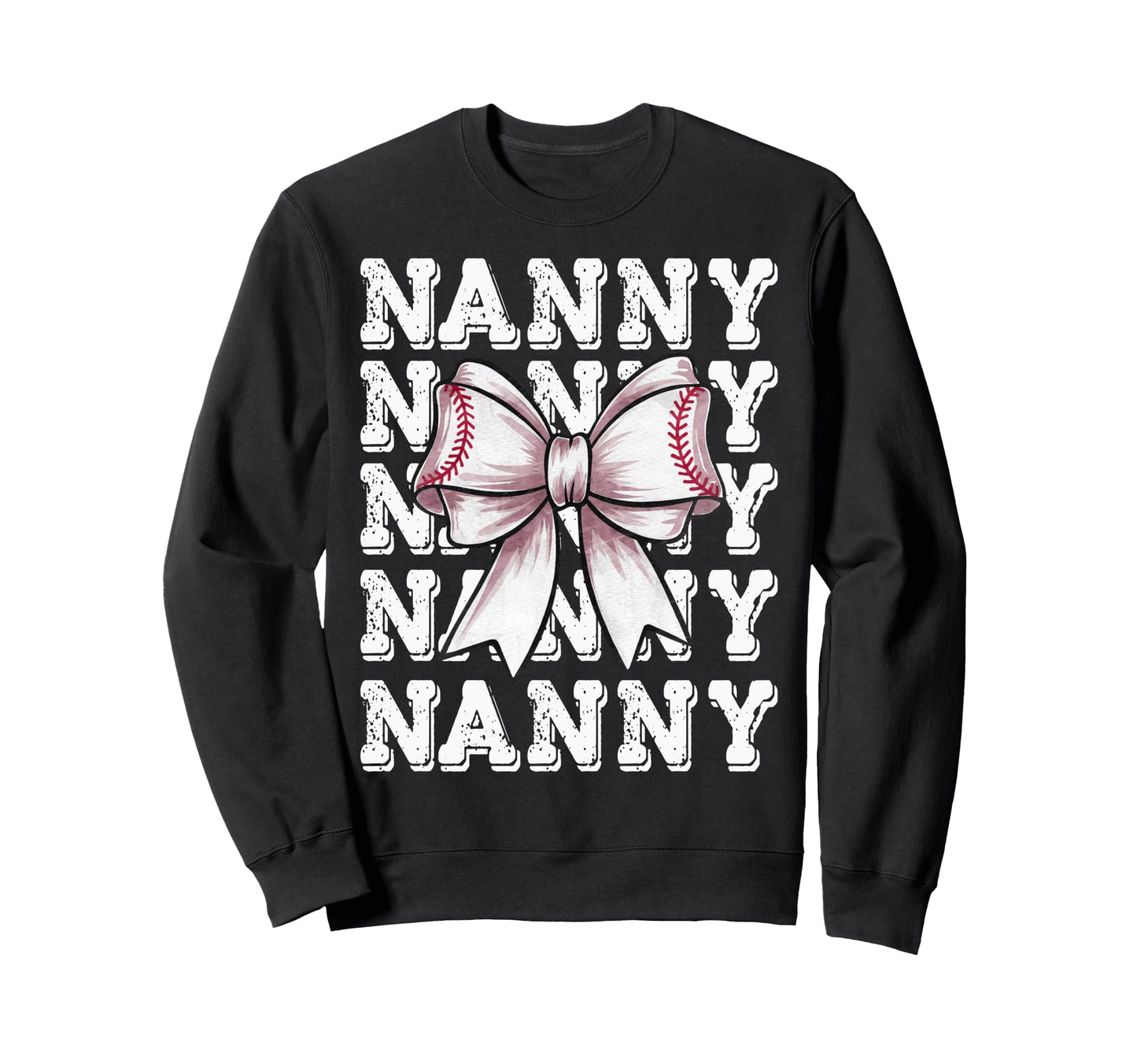 Coquette Baseball Nanny Matching Sweatshirt - Unique Graphic Men Women - T-Shirt, Sweatshirt, Hoodie