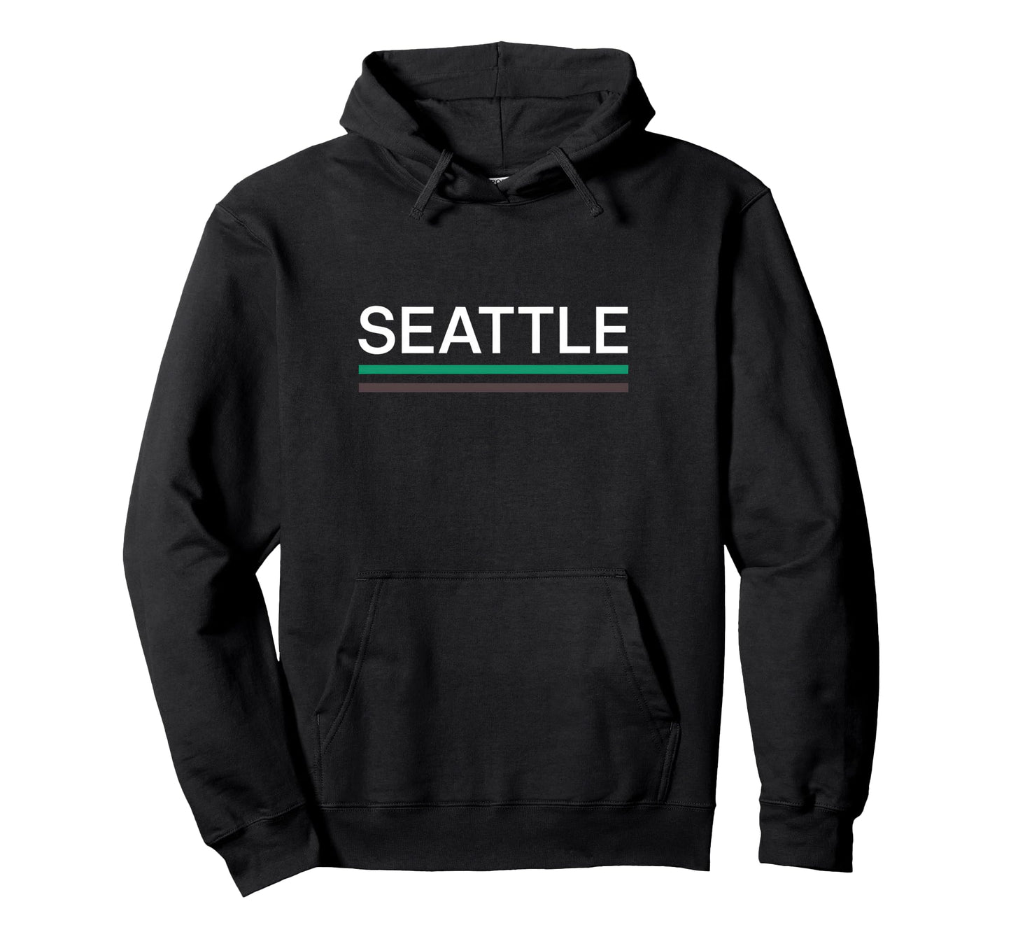 Seattle Washington Pnw Minimalist Stripe Hoodie - Graphic Print for Adults - T-Shirt, Sweatshirt, Hoodie