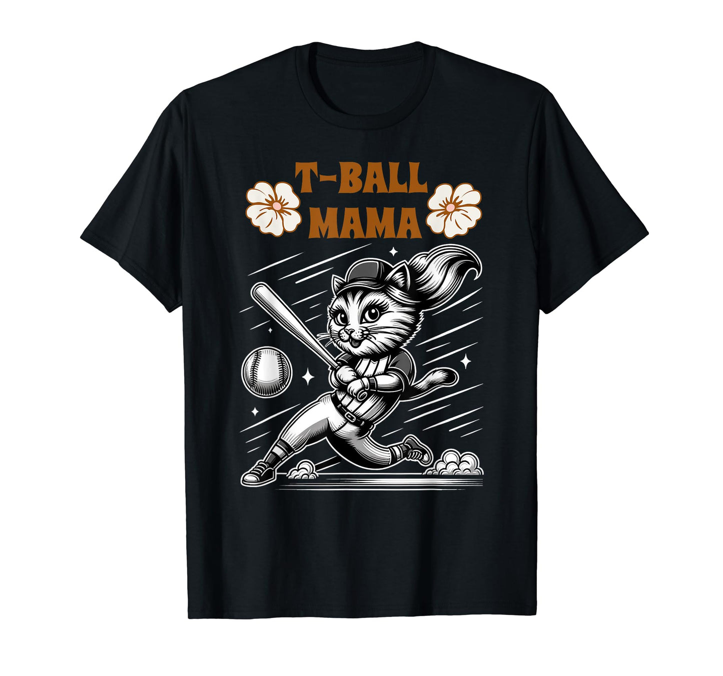 Teeball Mom Leopard T Ball Mom T-Shirt - Fun Novelty Design for Adults - T-Shirt, Sweatshirt, Hoodie