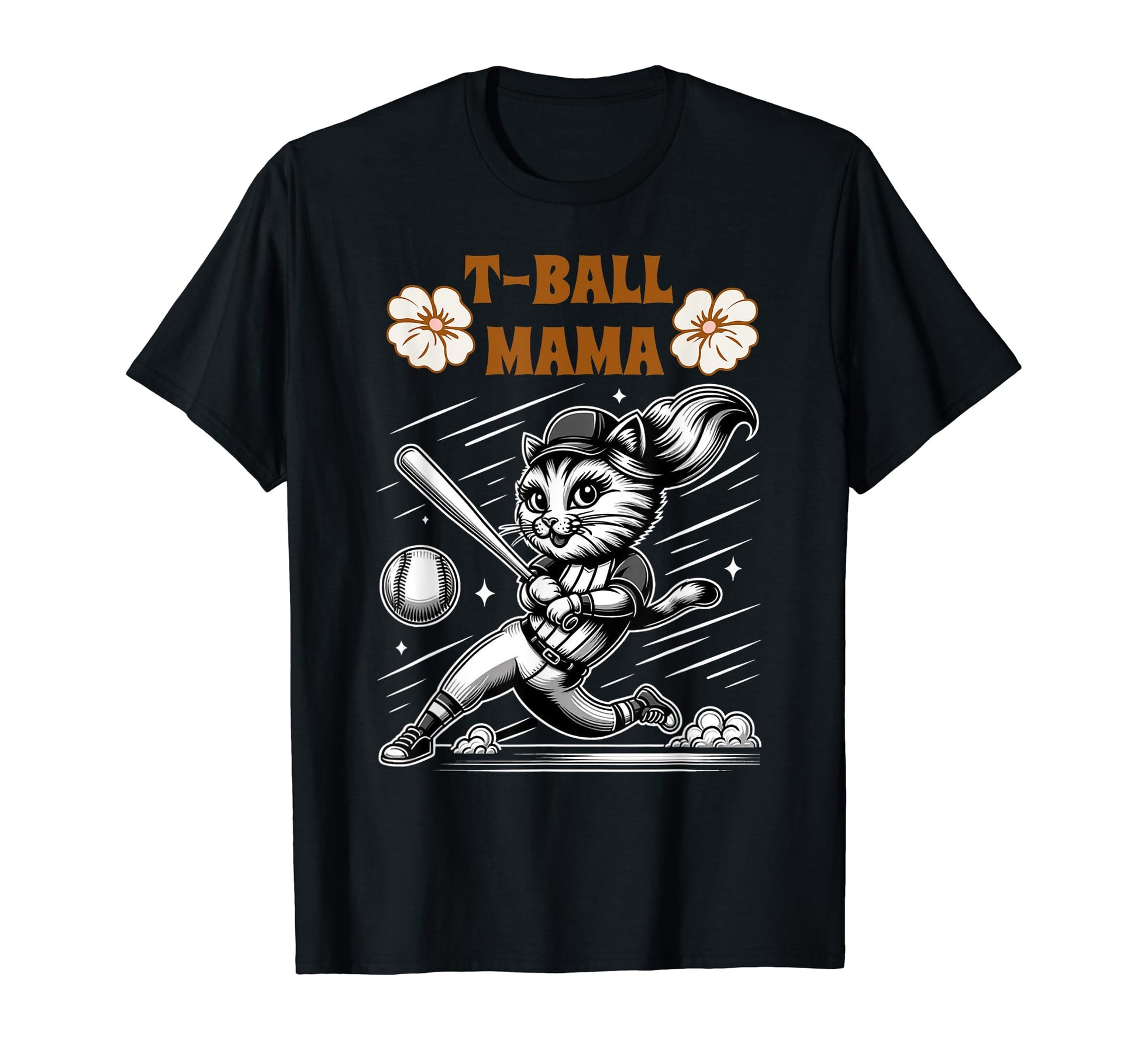 Teeball Mom Leopard T Ball Mom T-Shirt - Fun Novelty Design for Adults - T-Shirt, Sweatshirt, Hoodie