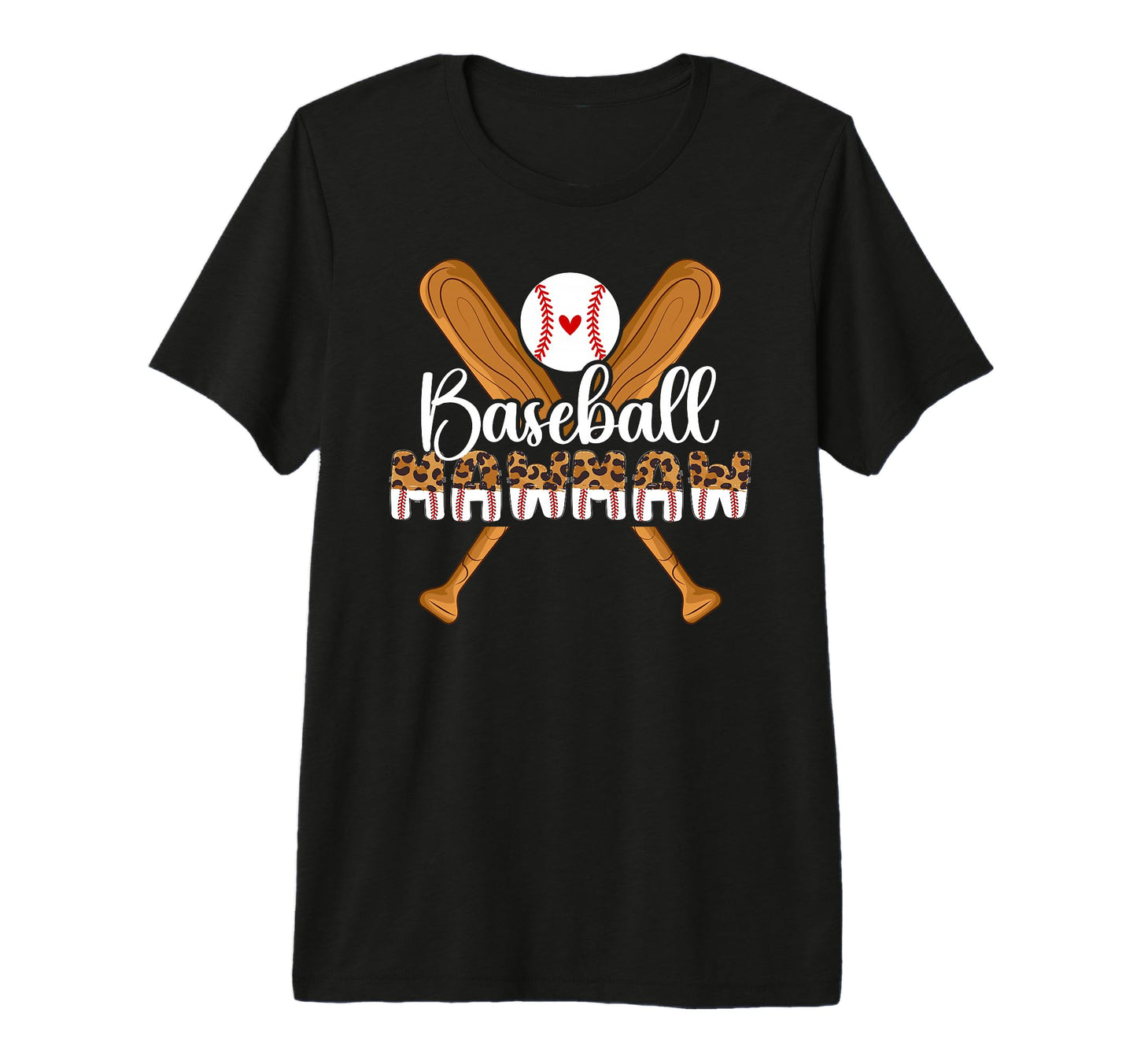 Baseball Mawmaw Leopard Mawmaw T-Shirt - Custom Art Print Men Women - T-Shirt, Sweatshirt, Hoodie
